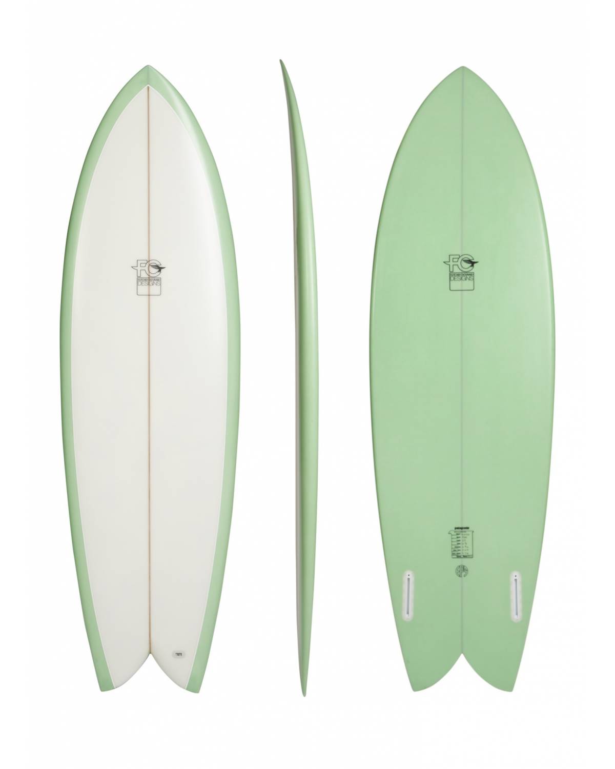 Fish - Clear Deck/Light Green Bottom