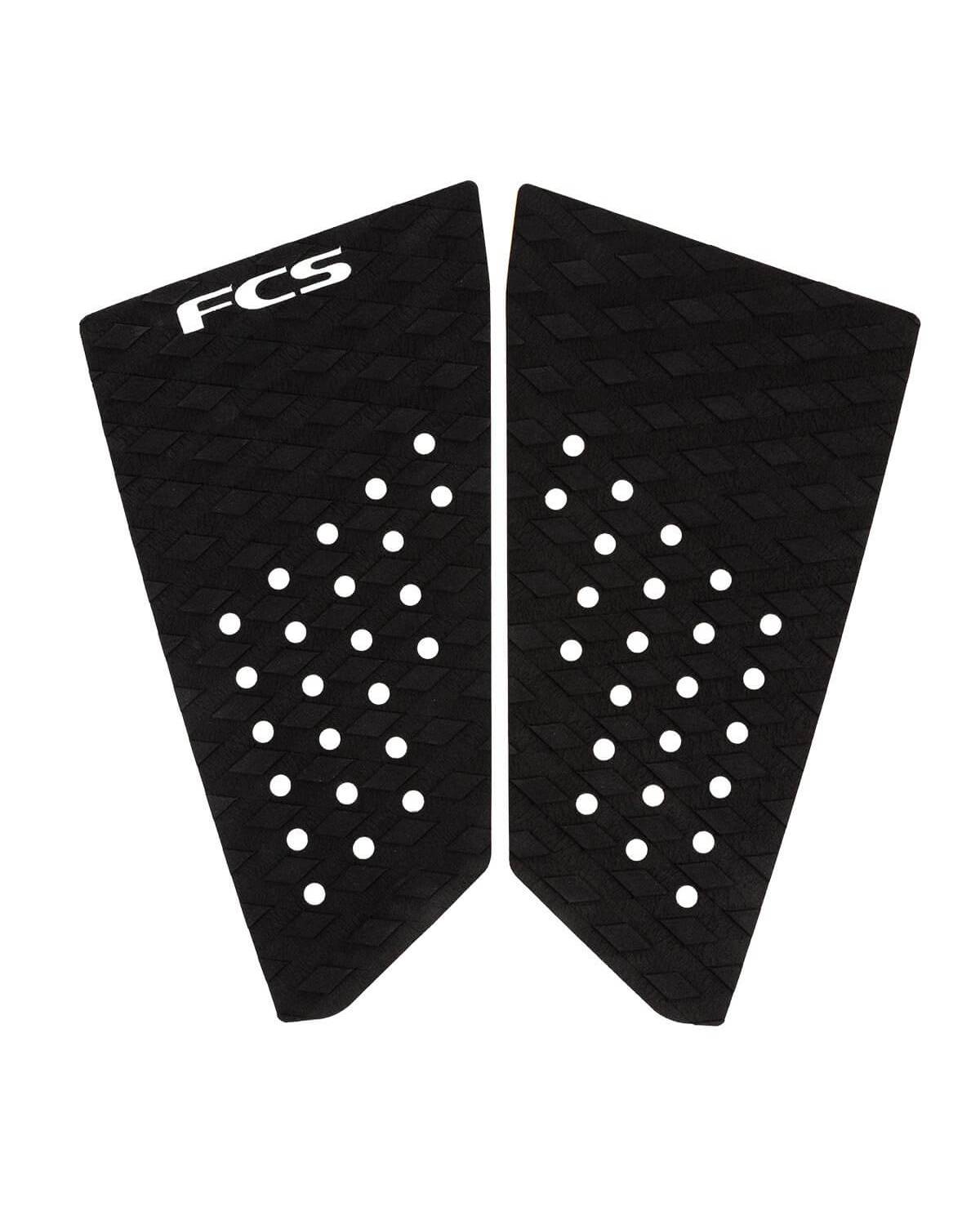 FCS T-3 Fish Surfboard Traction Pad - Black (2 pieces)