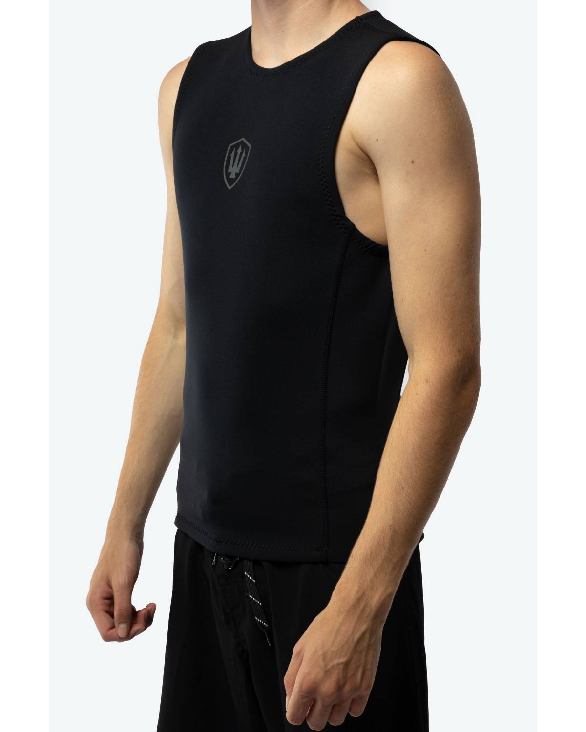 FK Surf Mens 1mm Sleeveless Vest - Black