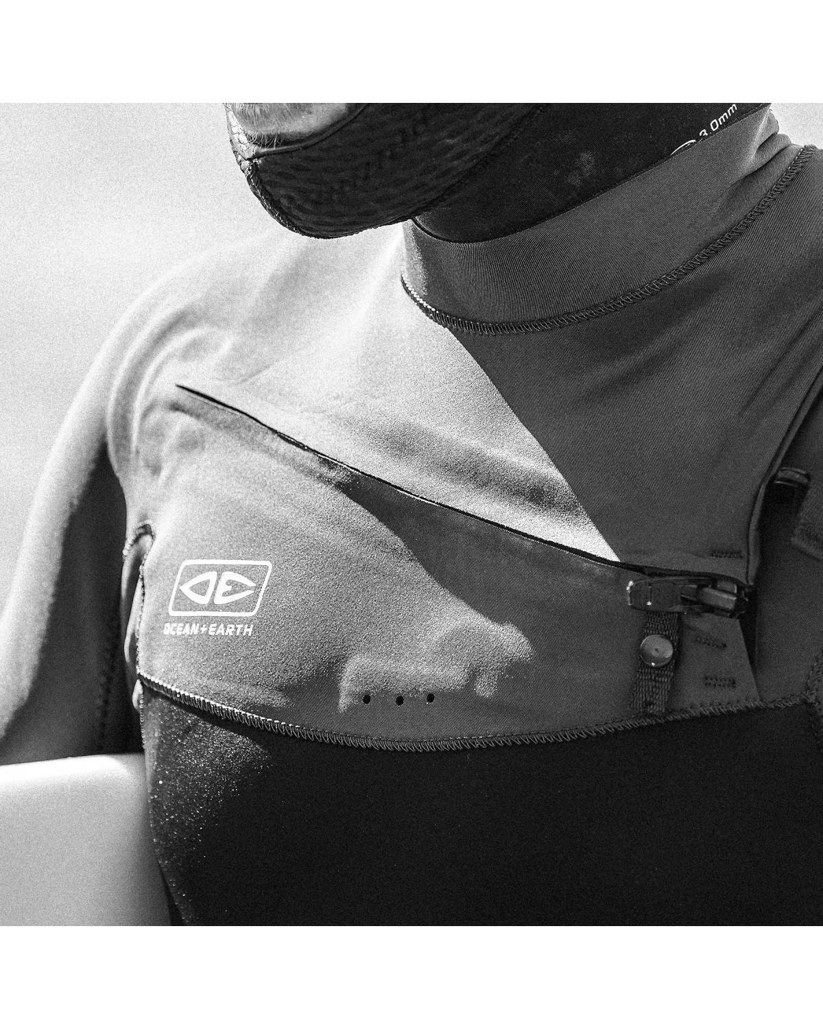 Mens Free Flex Chest-Zip - 4/3mm