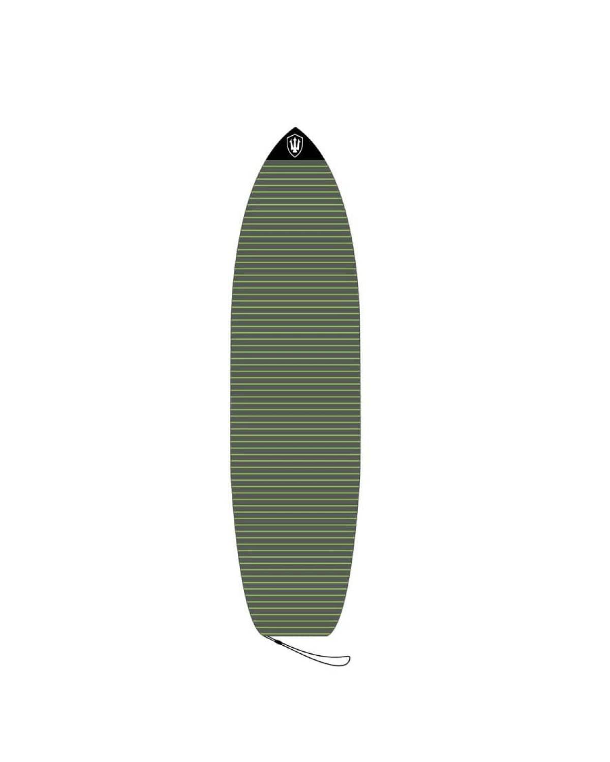 Funboard Stretch Cover - Charcoal/Green