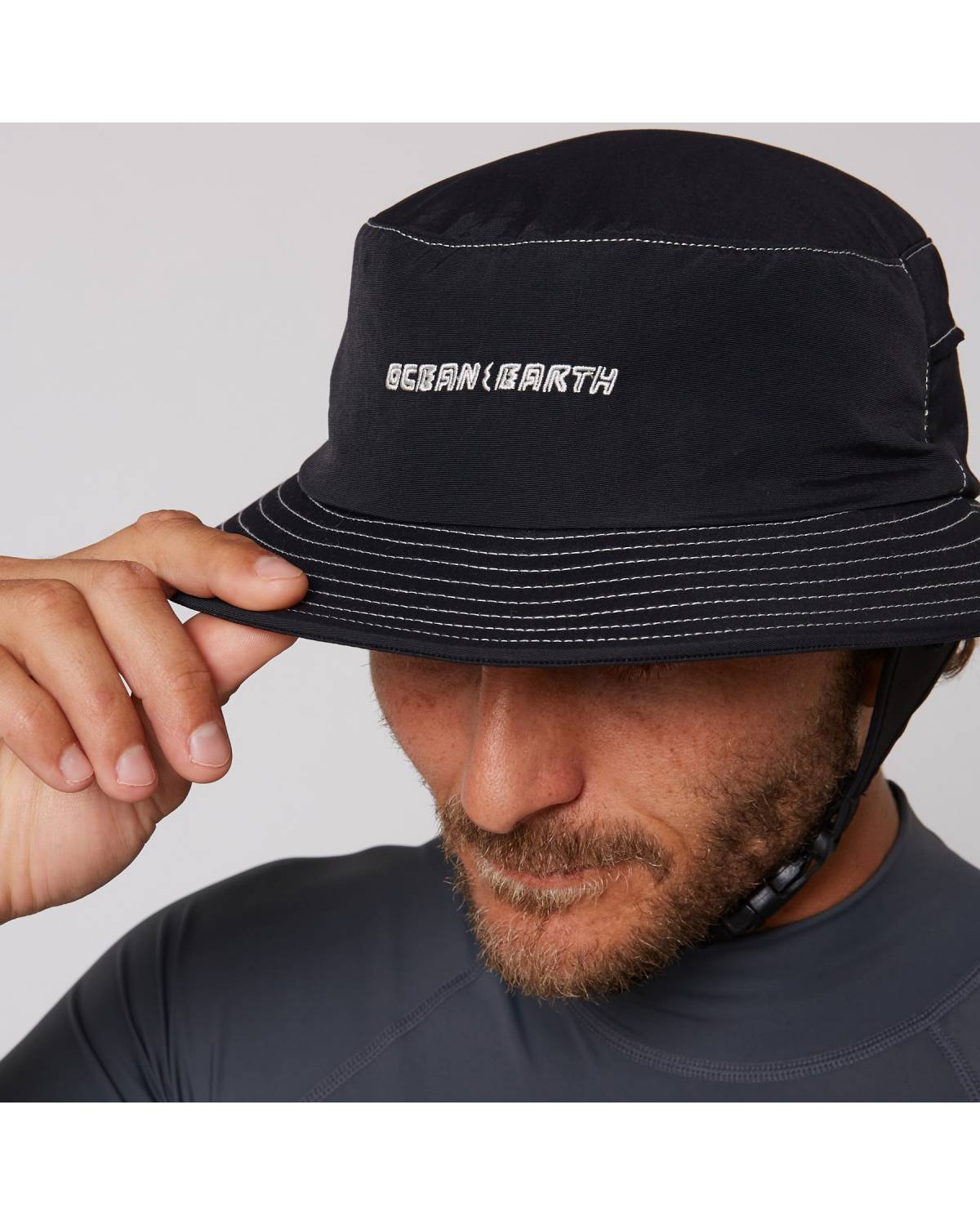 G-Land Soft Peak Surf Hat - Black
