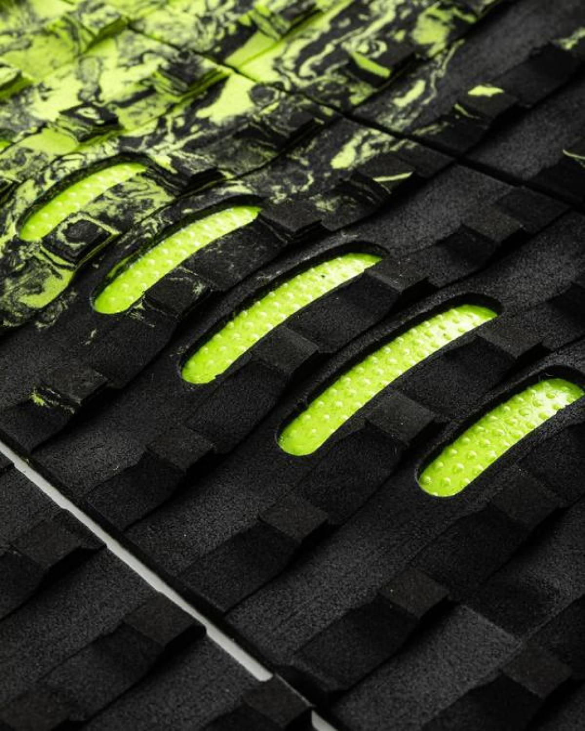 Mick Fanning  Tail Pad - Black Fade Lime