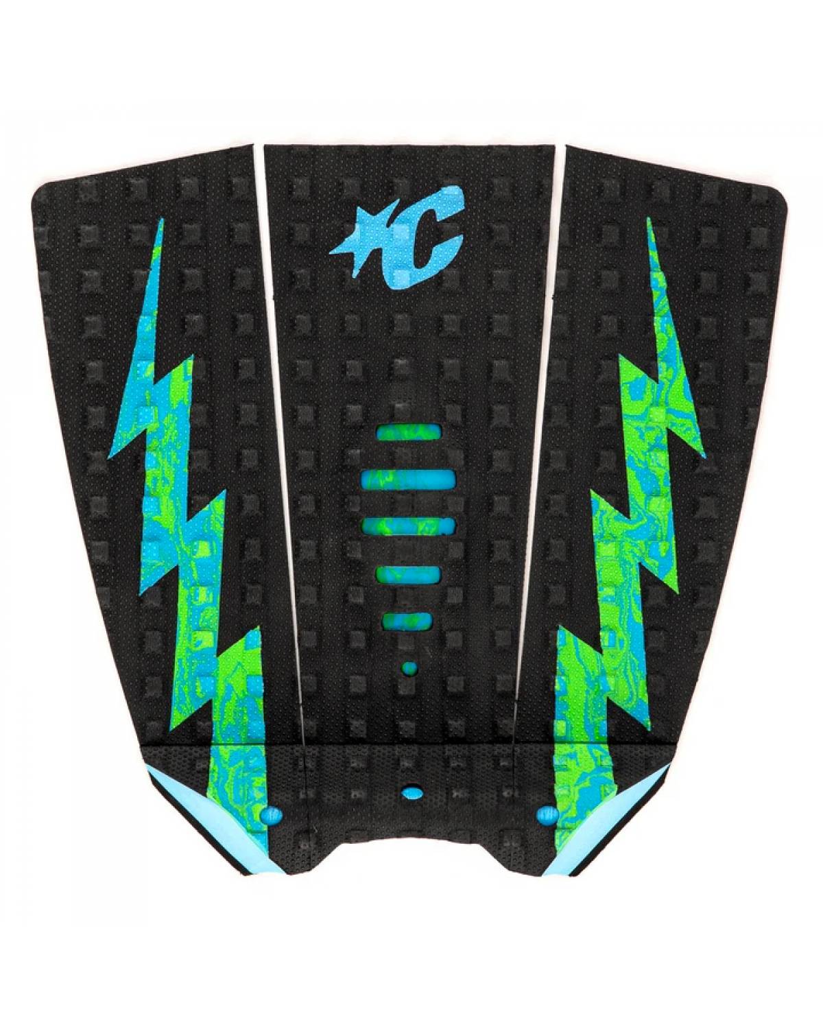 Mick Eugene Fanning Lite Tail Pad - Black / Cyan / Green