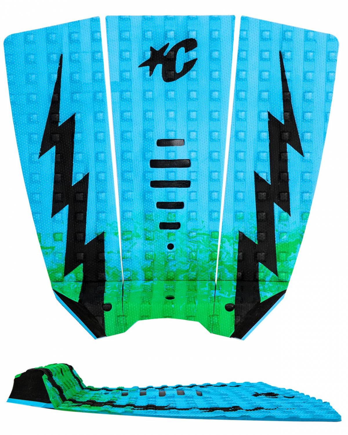 Mick Eugene Fanning Lite Tail Pad - Green Fade Cyan Black