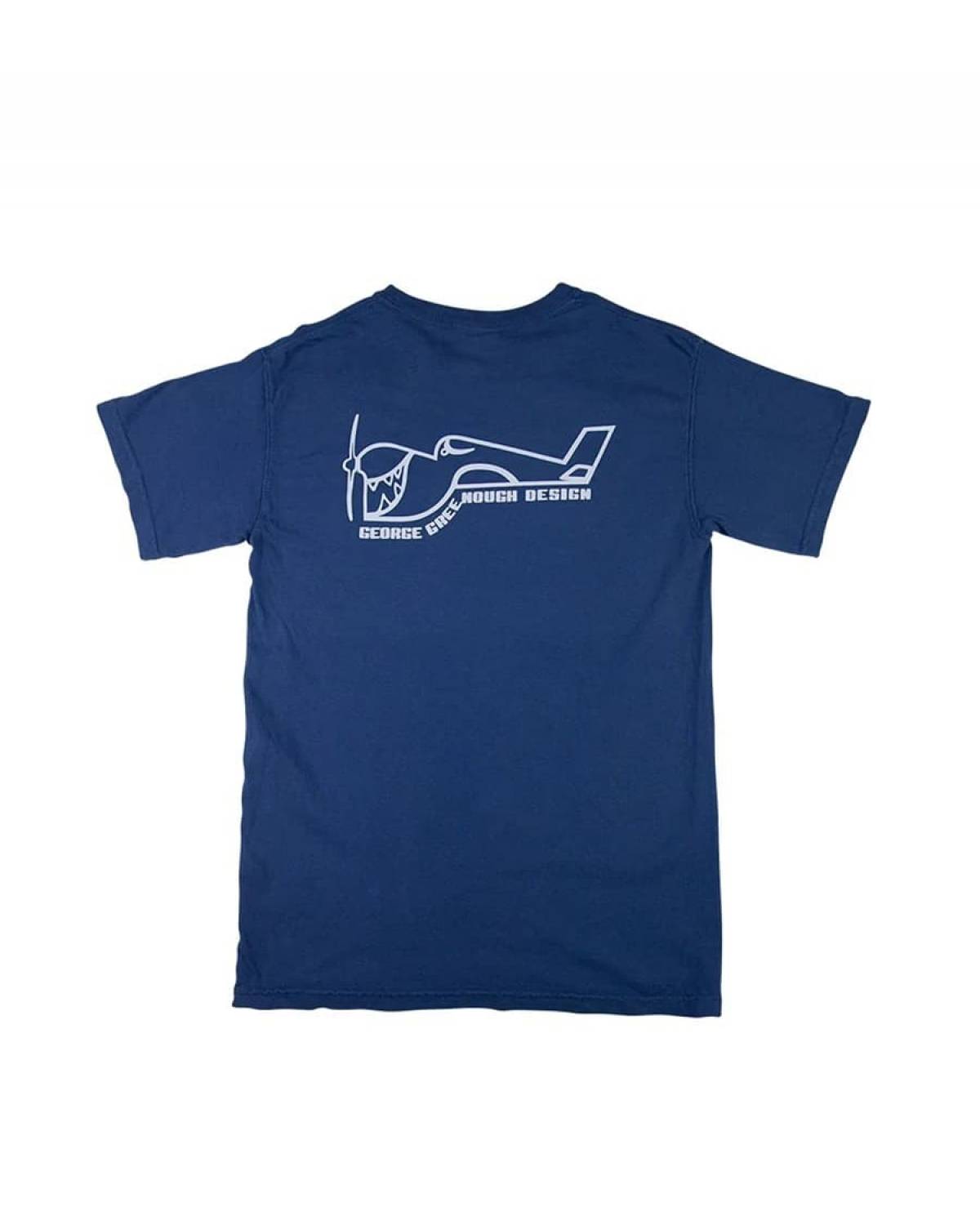 Greenough Airplane Tee - Cobalt