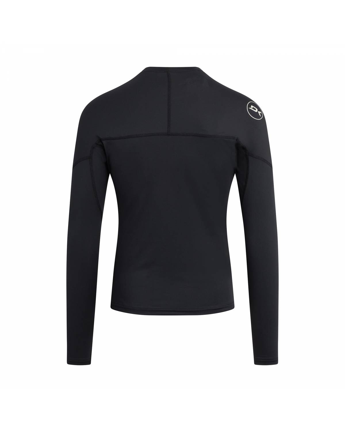 HD Snug Fit Long Sleeve Rashguard Crew - Black 