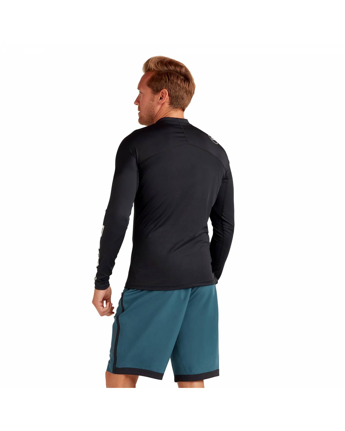 HD Snug Fit Long Sleeve Rashguard Crew - Black 