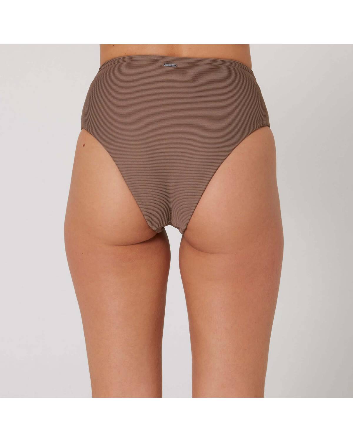 Hyams-Rib Retro Hi Pant - Mocha