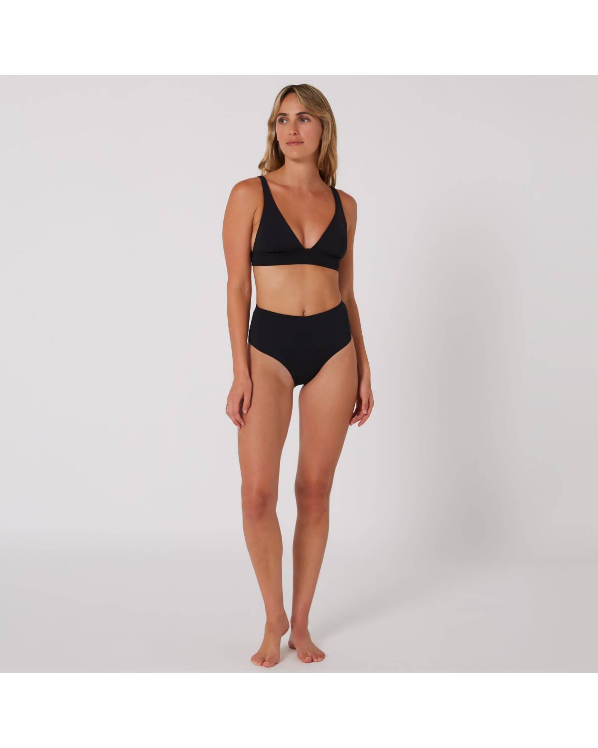Hyams Retro High Pant Black Full Body