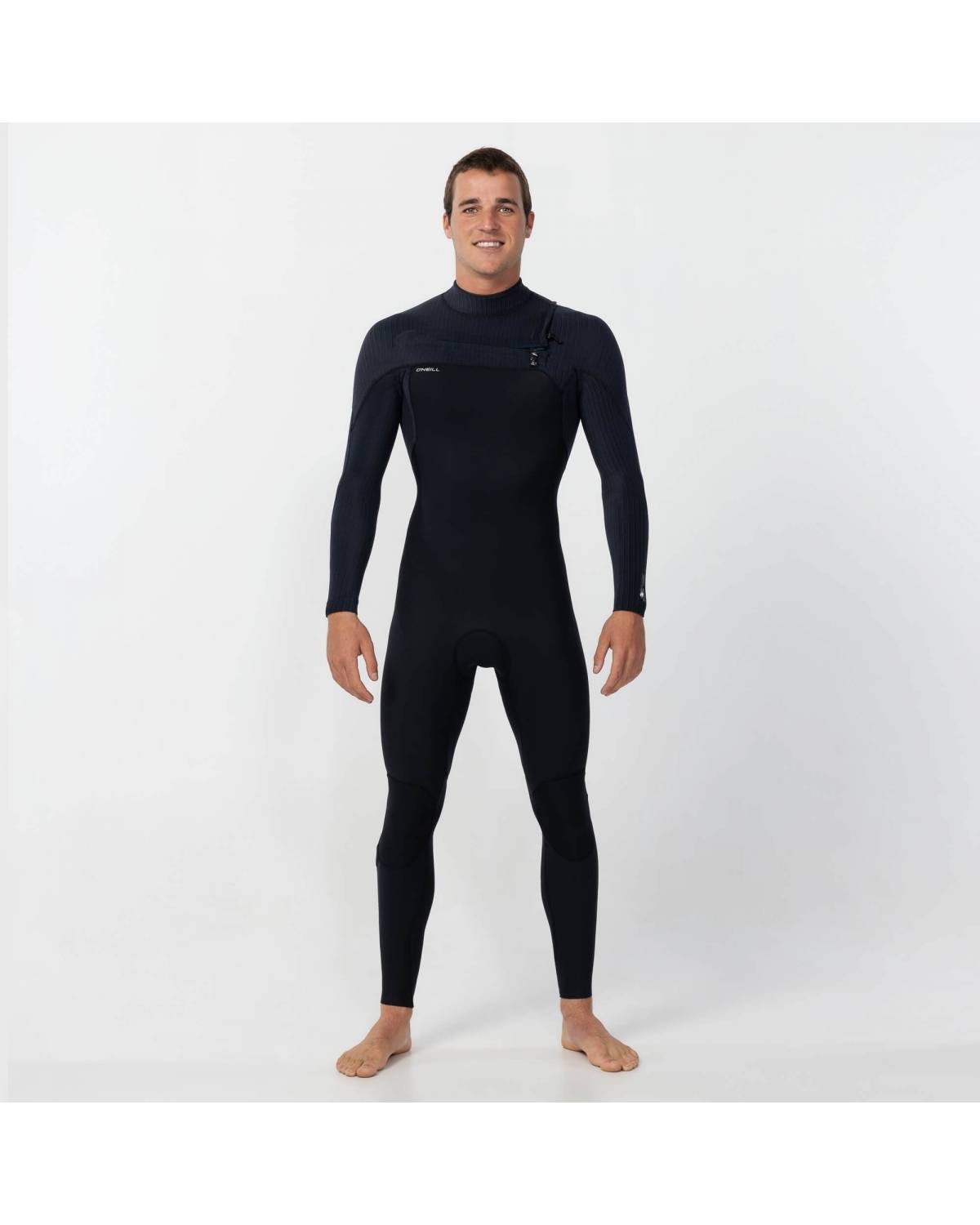 HyperFreak 3/2+ Steamer Chest Zip Wetsuit - Black