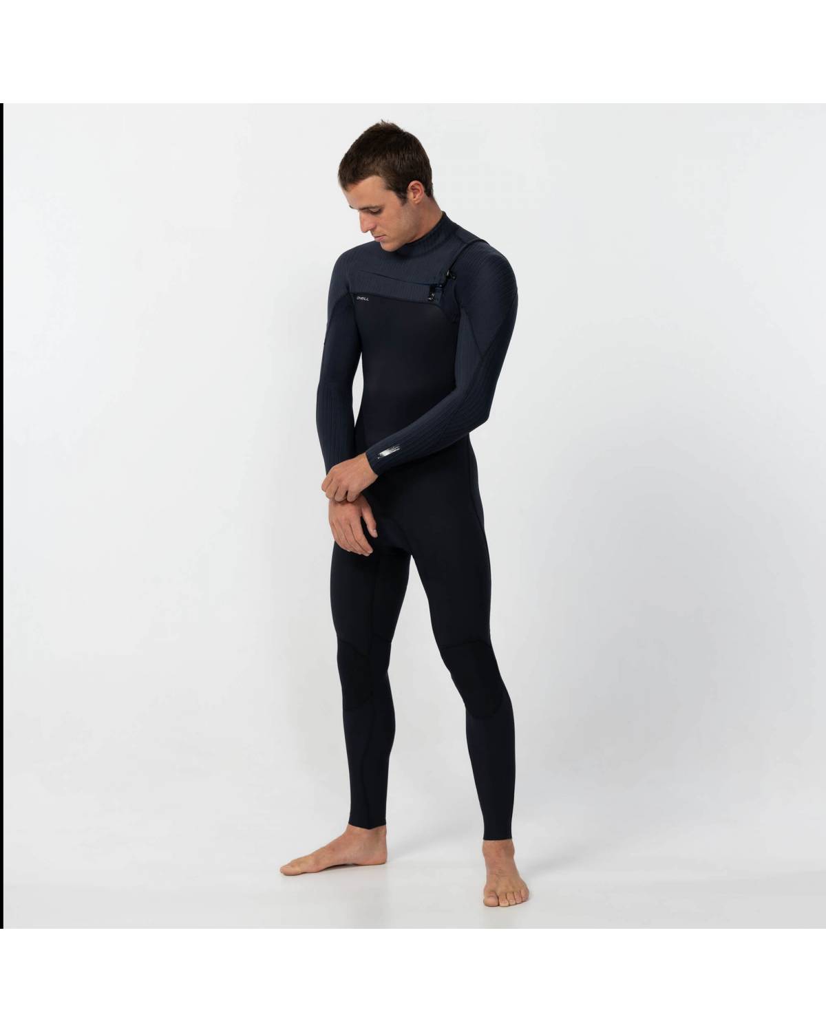 HyperFreak 3/2+ Steamer Chest Zip Wetsuit - Black