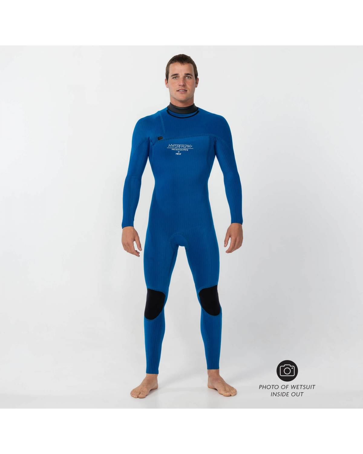 HyperFreak 3/2+ Steamer Chest Zip Wetsuit - Black