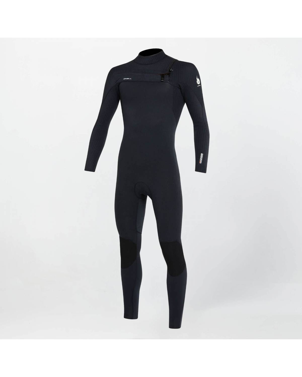 HyperFire 3/2mm Steamer Chest Zip Wetsuit - Black