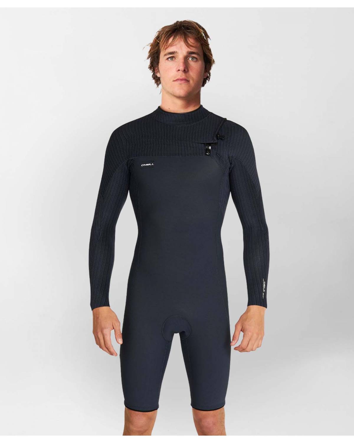 HyperFreak 2mm Long Sleeve Springsuit Chest Zip Wetsuit - Black