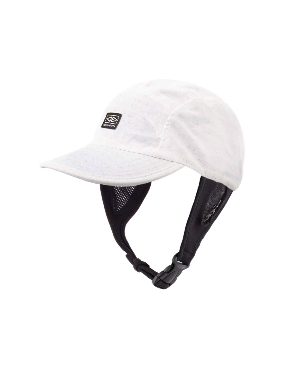 Indo 5 Panel Surf Cap - White Marle