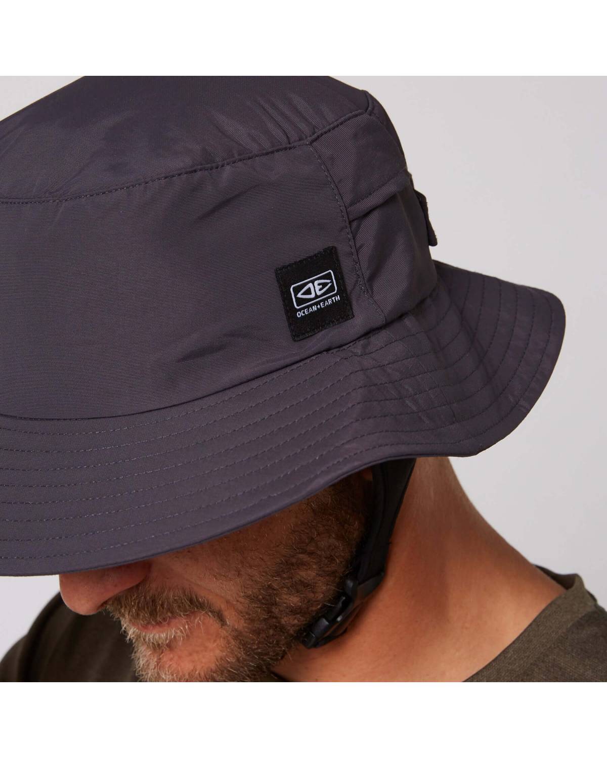 Indo Stiff Peak Surf Hat - Charcoal