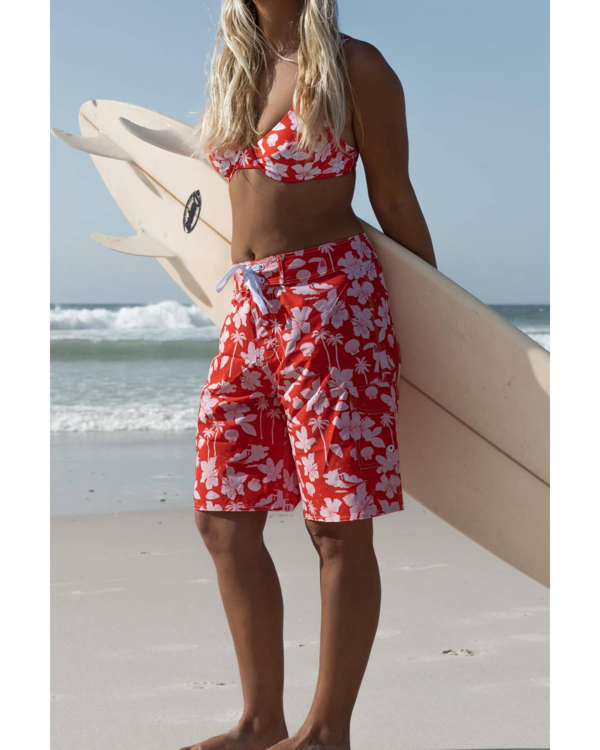 Beach lifestyle with surfboard