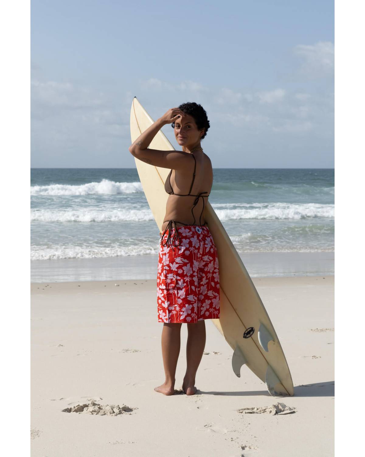 Beach lifestyle with surfboard