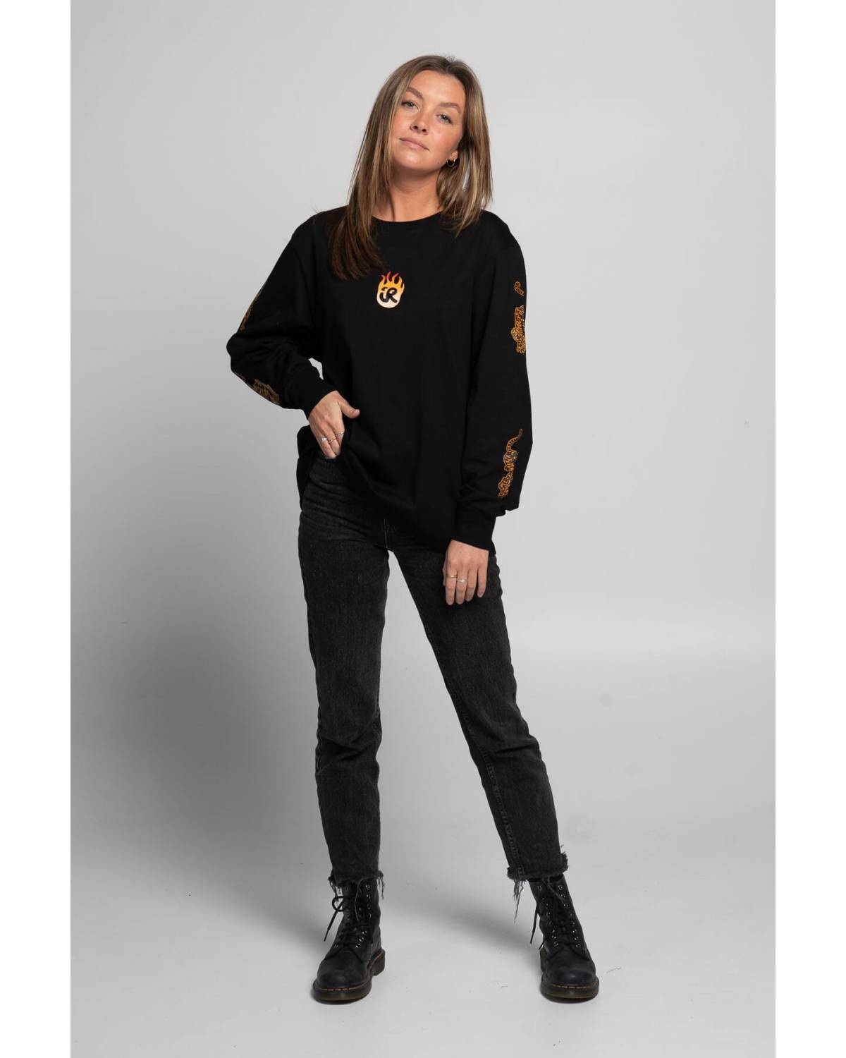 Inner Relm Bonfire Long Sleeve Hemp Tee front