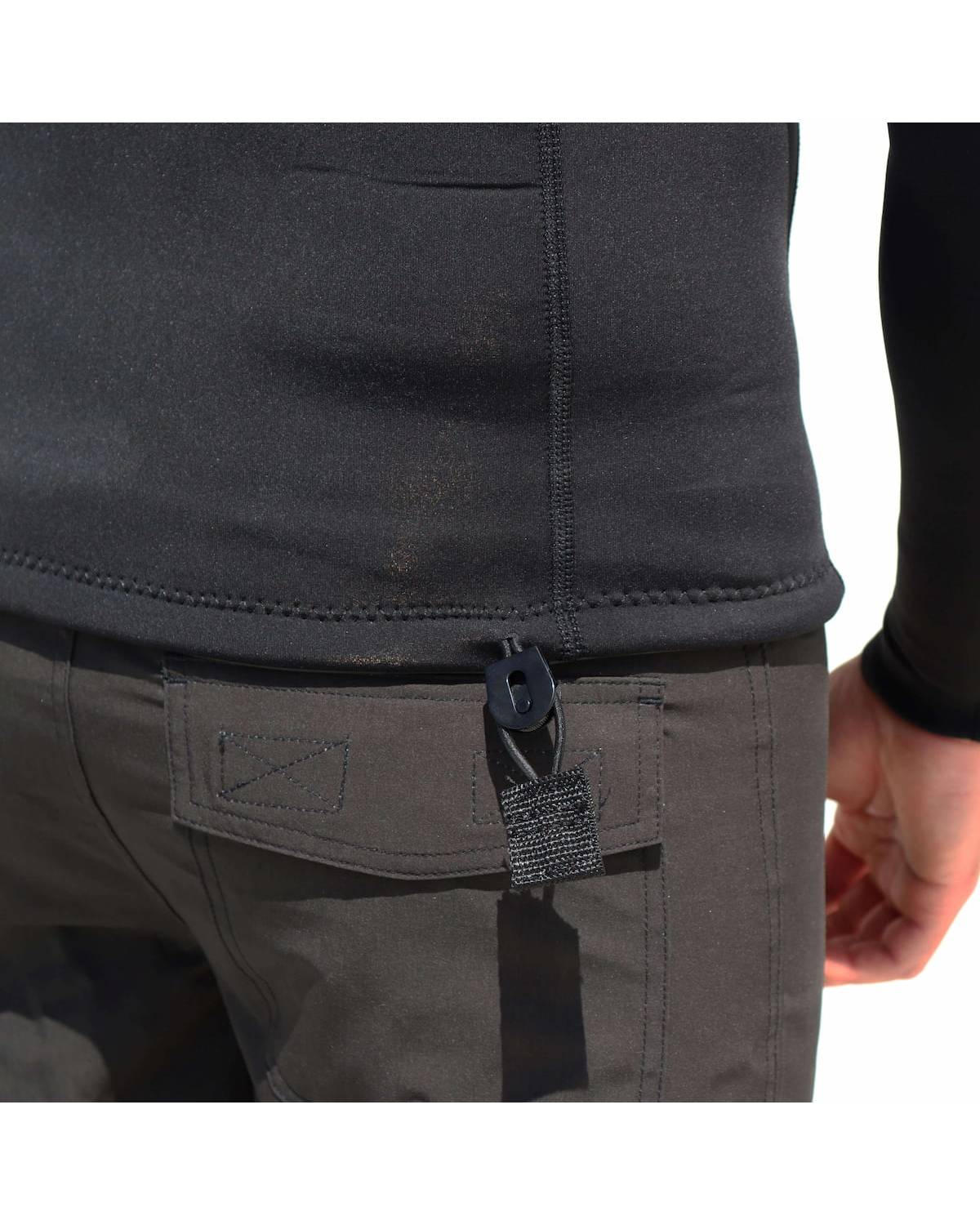 Inner Relm Bonfire Long Sleeve Hemp Tee  stitching