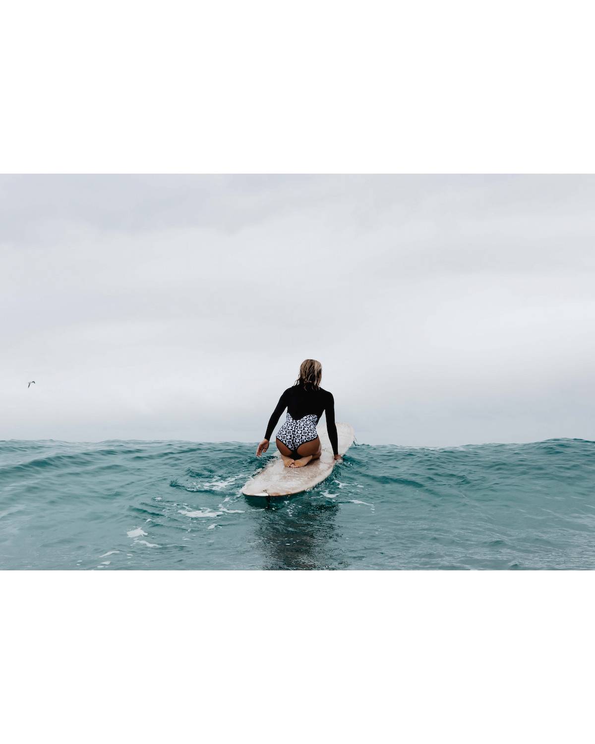 Inner Relm Daisy Venom 2mm Springsuit - Chequer model in action