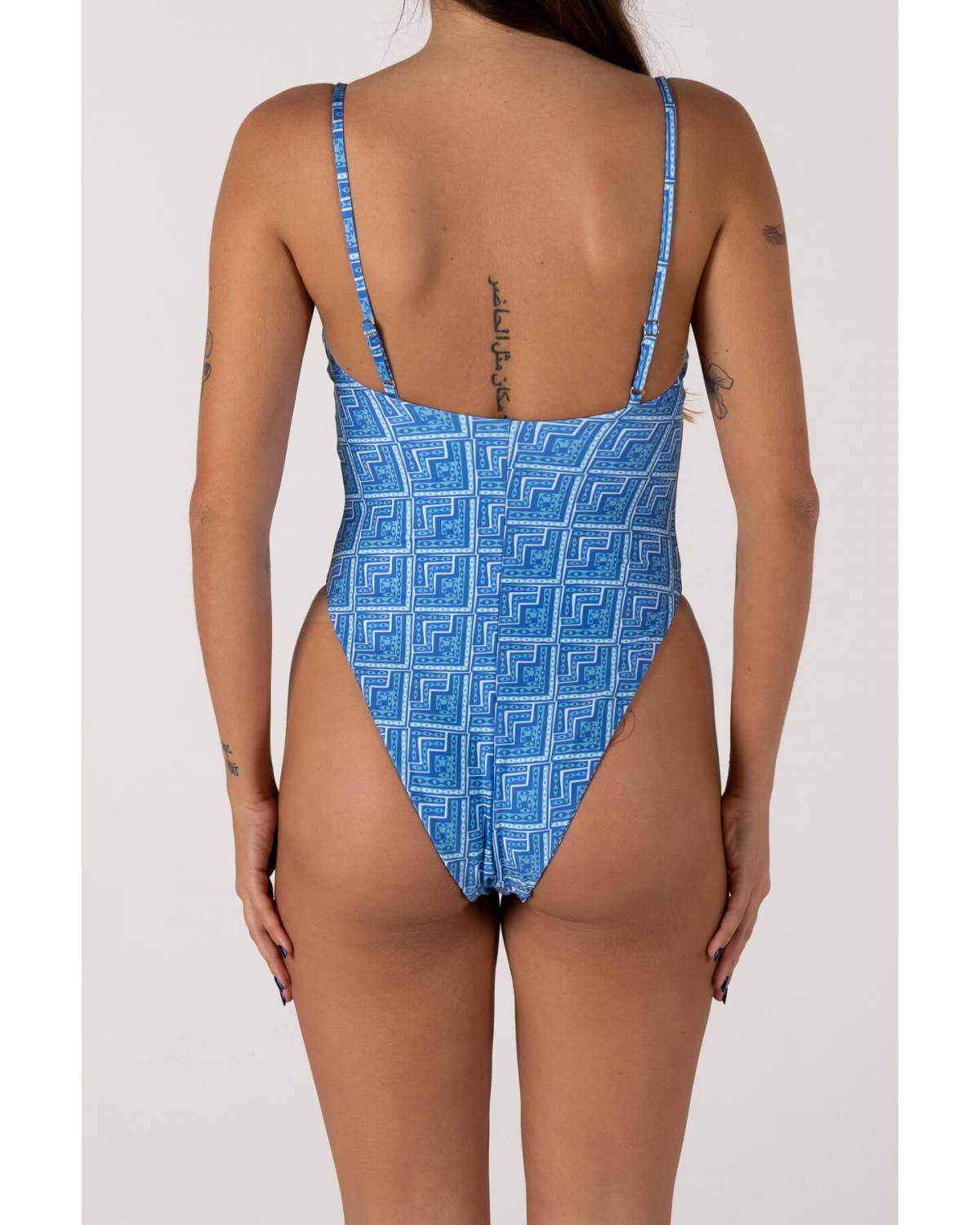 Back angle view of swimsuit