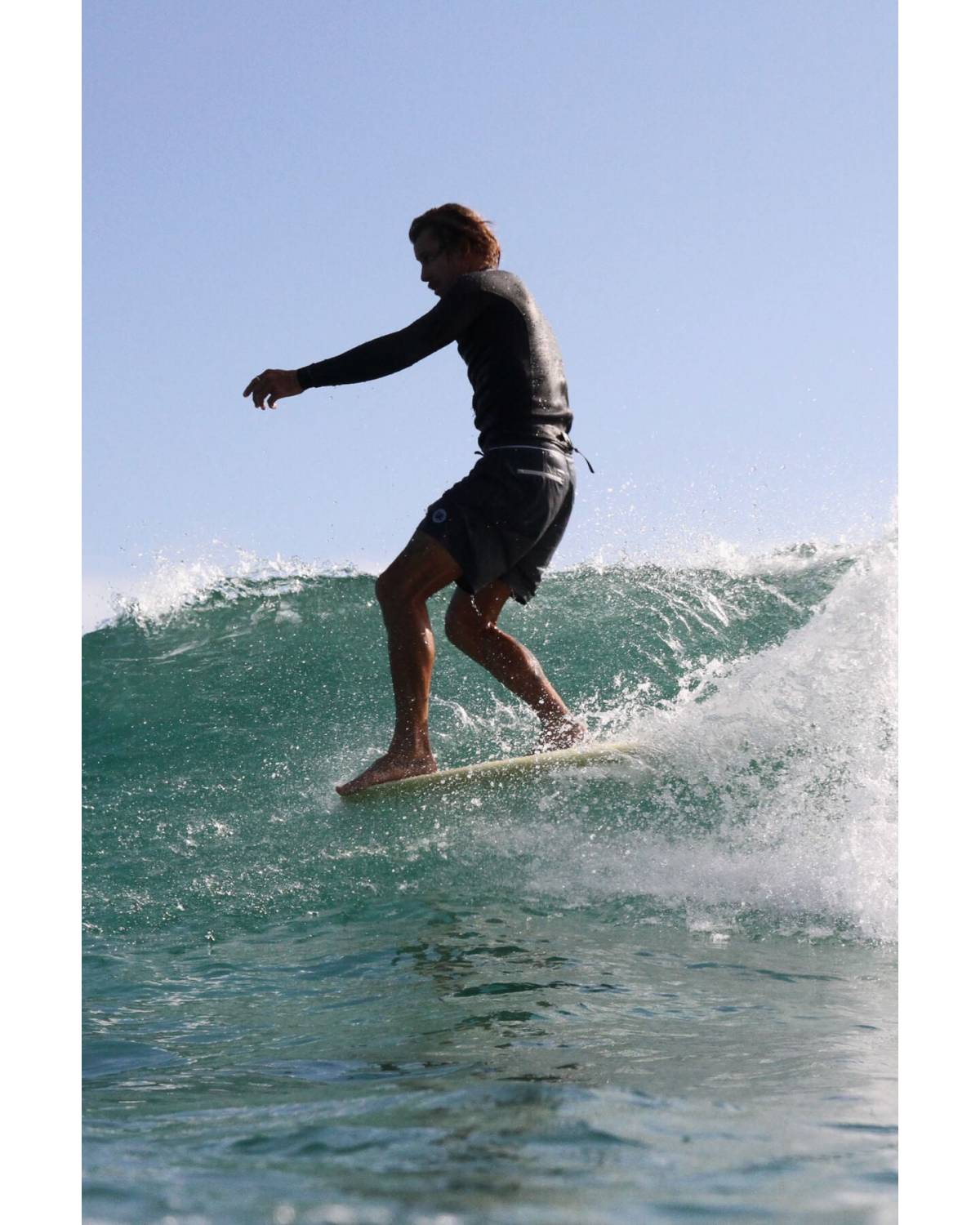 Surfing with trunks