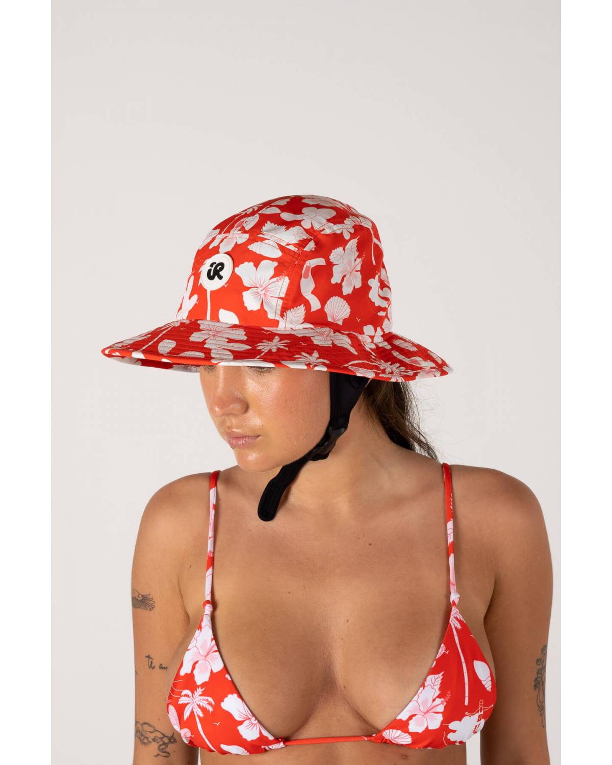 Side view of surf hat