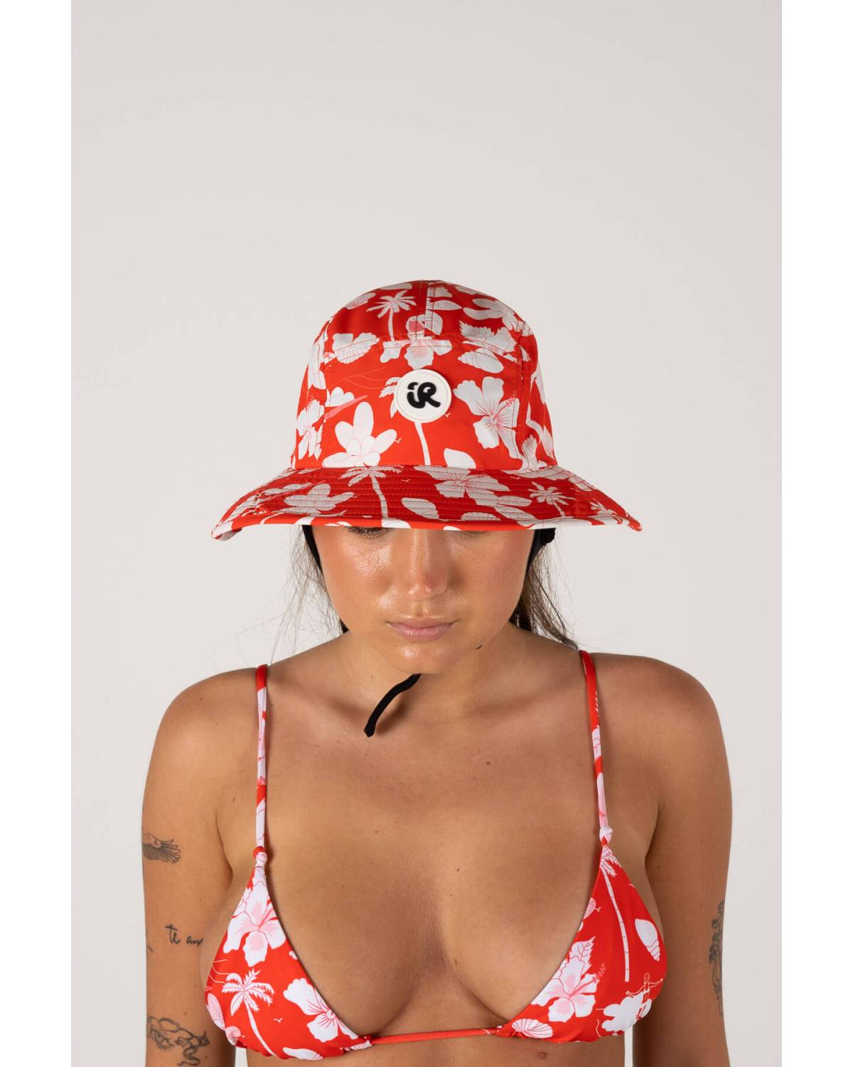 Front view of surf hat