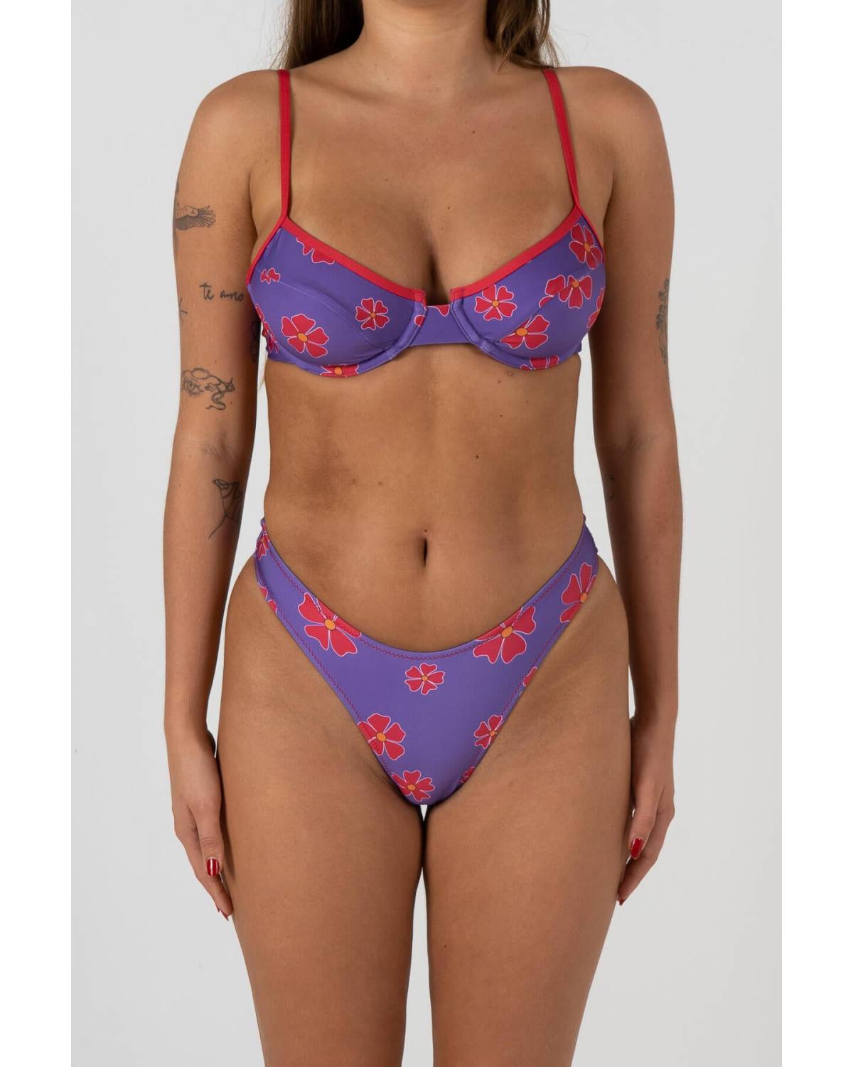 Close-up front view of bikini