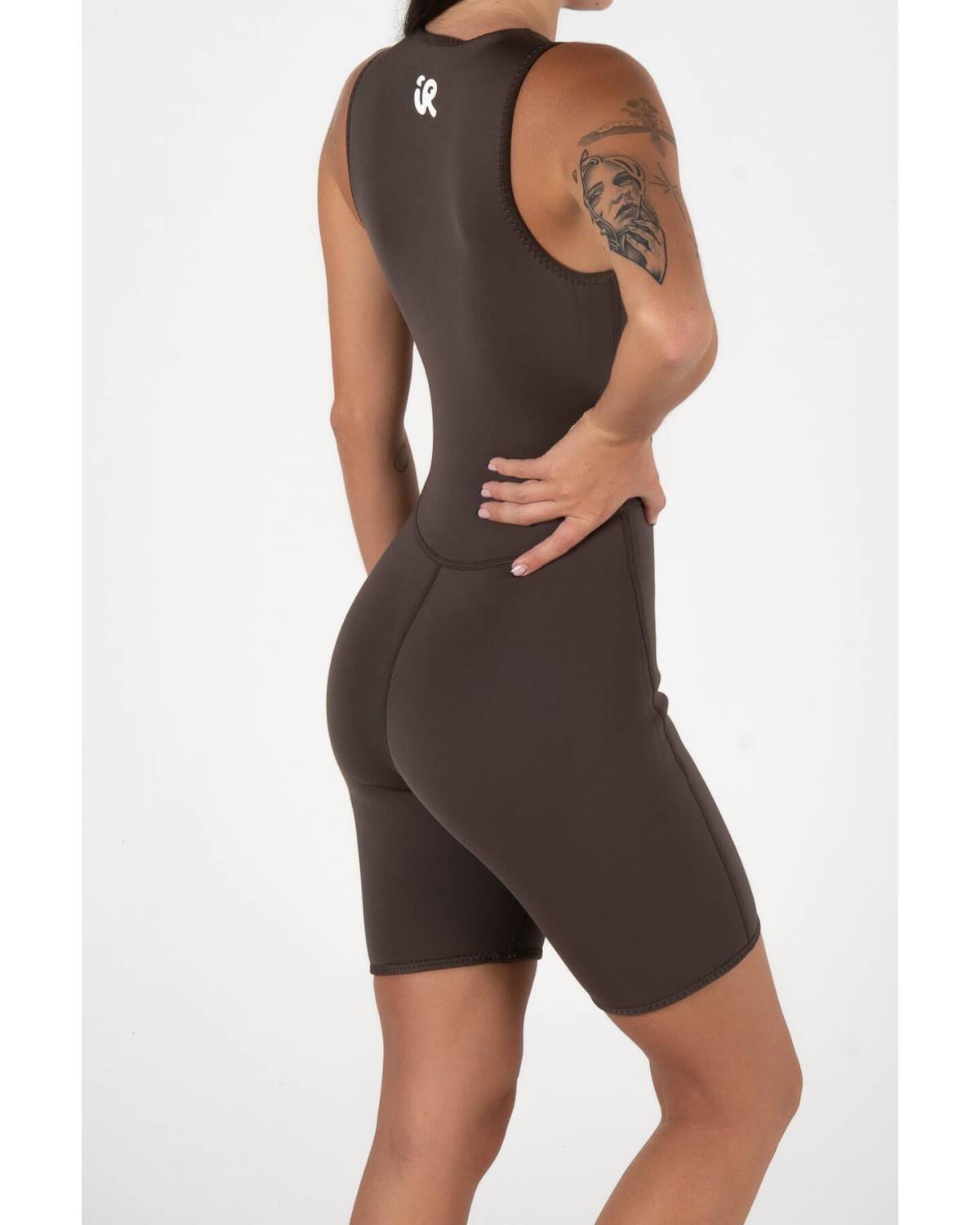 Brown wetsuit back view