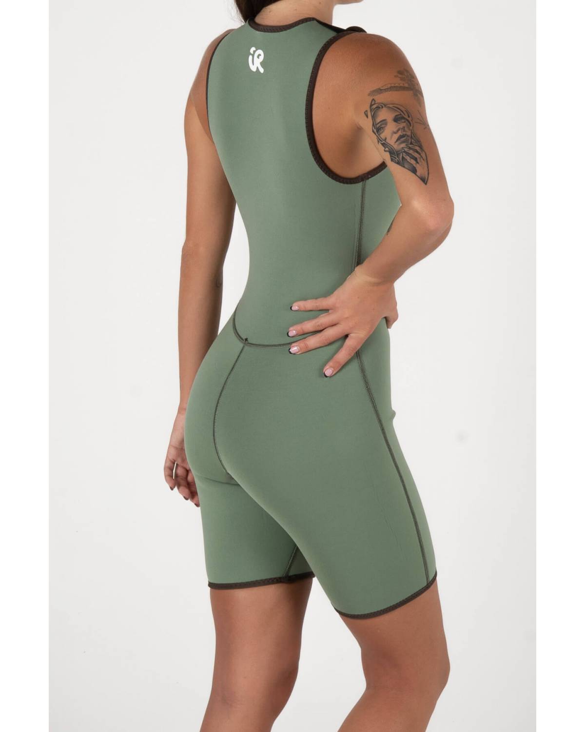 Brown wetsuit on sand