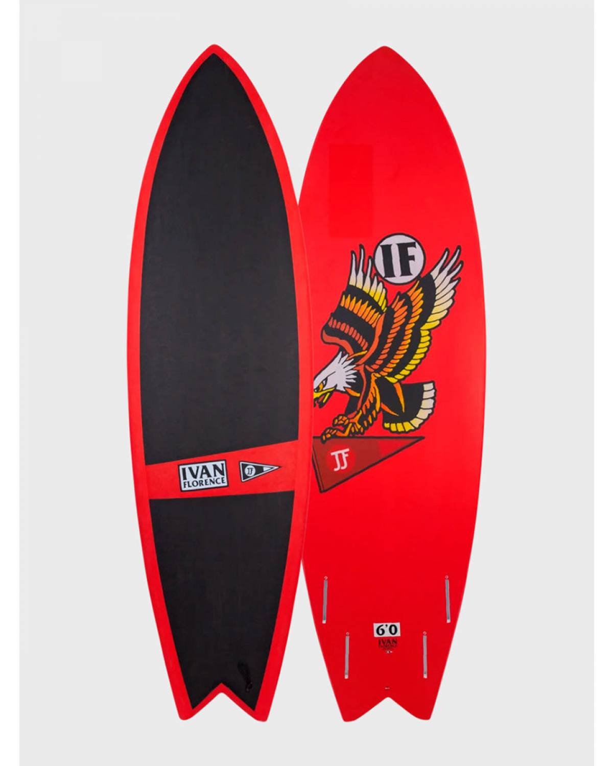 Ivan Florence Fish Softboard - Black Red