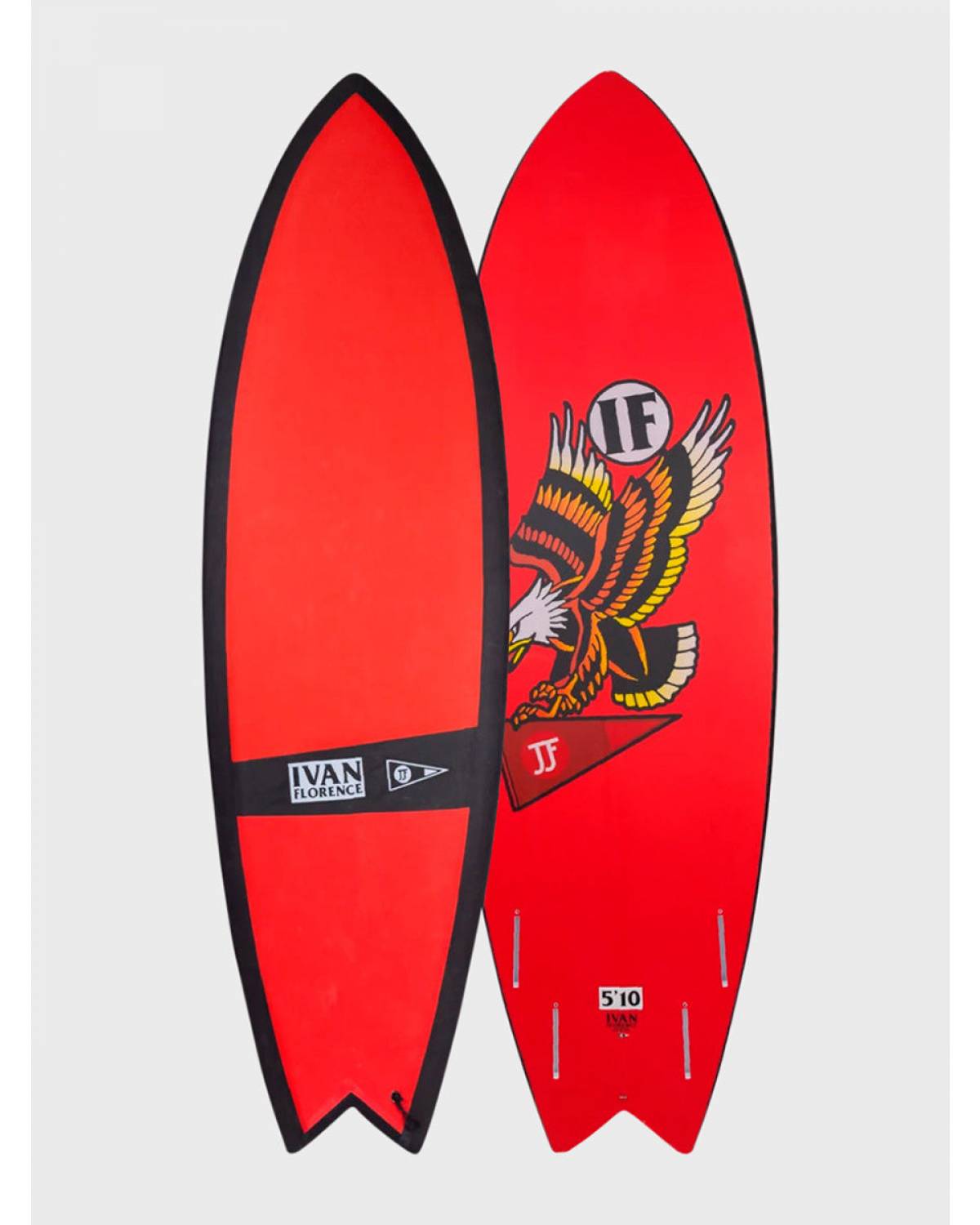 Ivan Florence Fish Softboard - Red Black