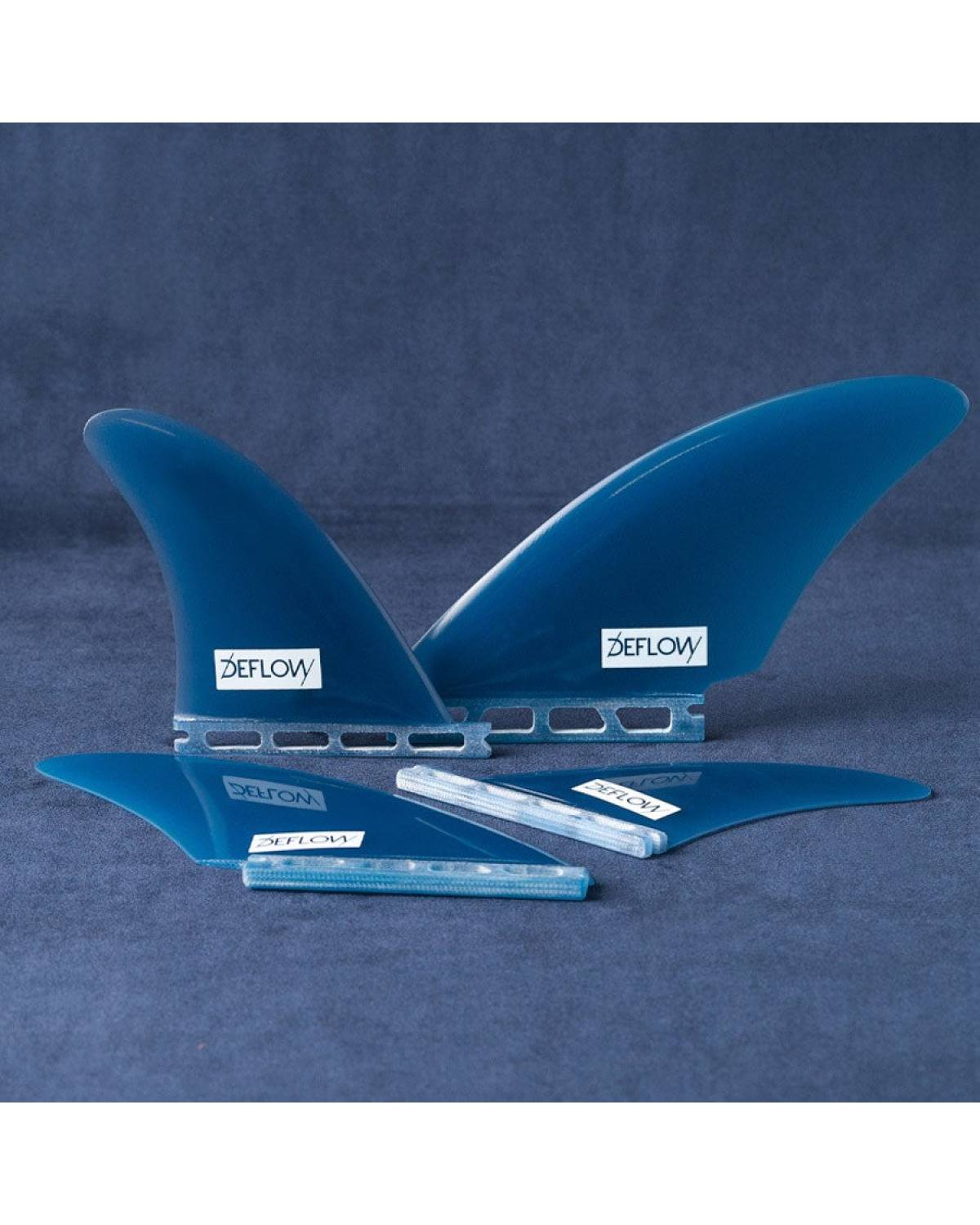 Bravosurf | DEFLOW QUAD FINS KEEL QUAD - FUTURES BASE  | Blue