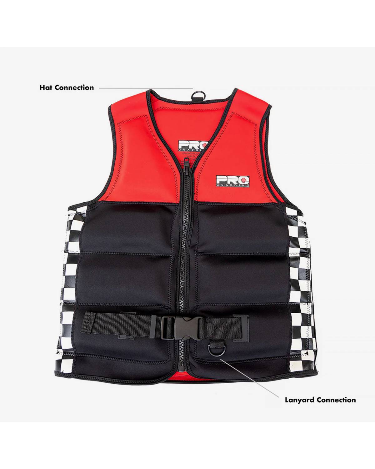 Jet Ski Life Vest - Black and Red