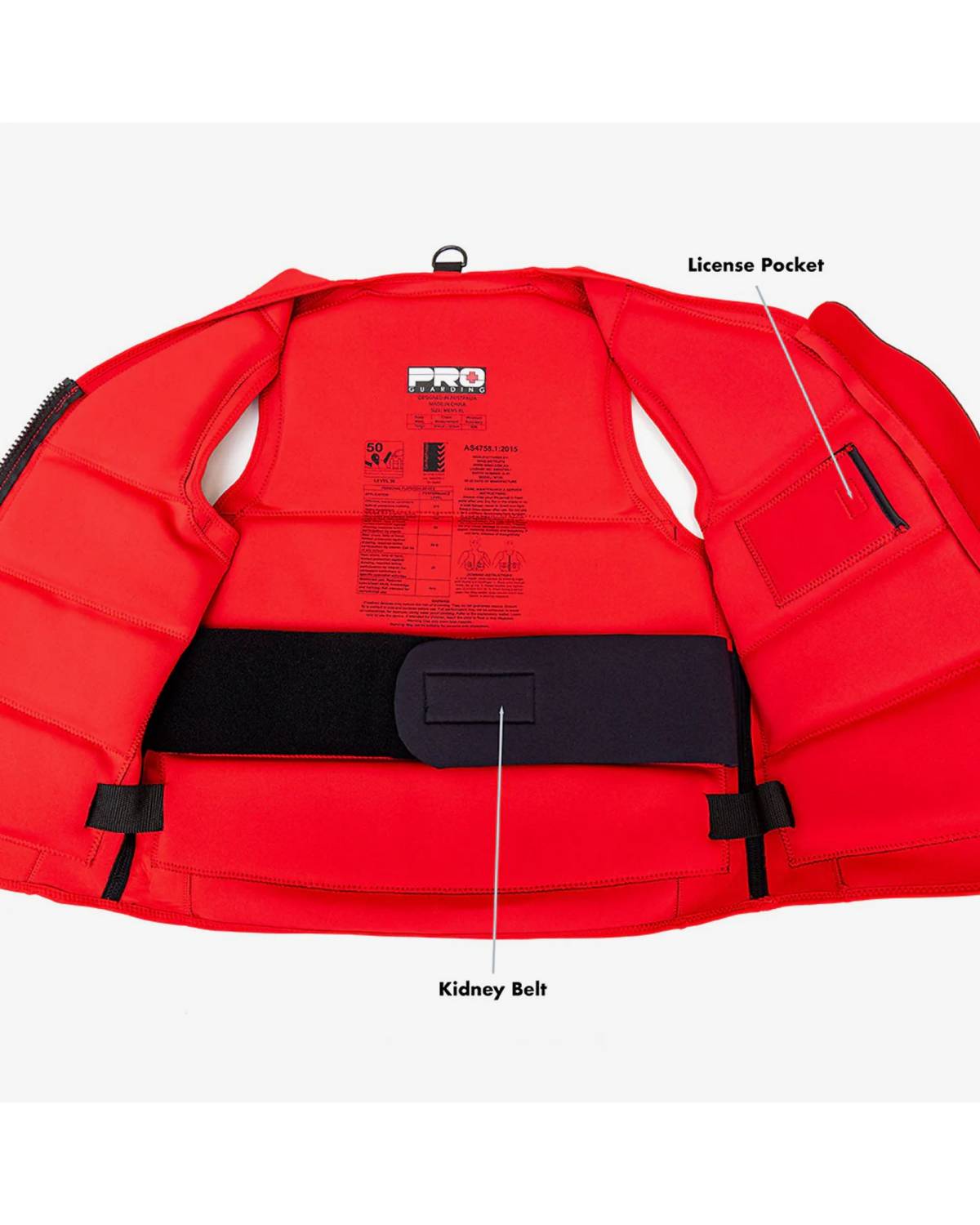 Jet Ski Life Vest - Solid Red