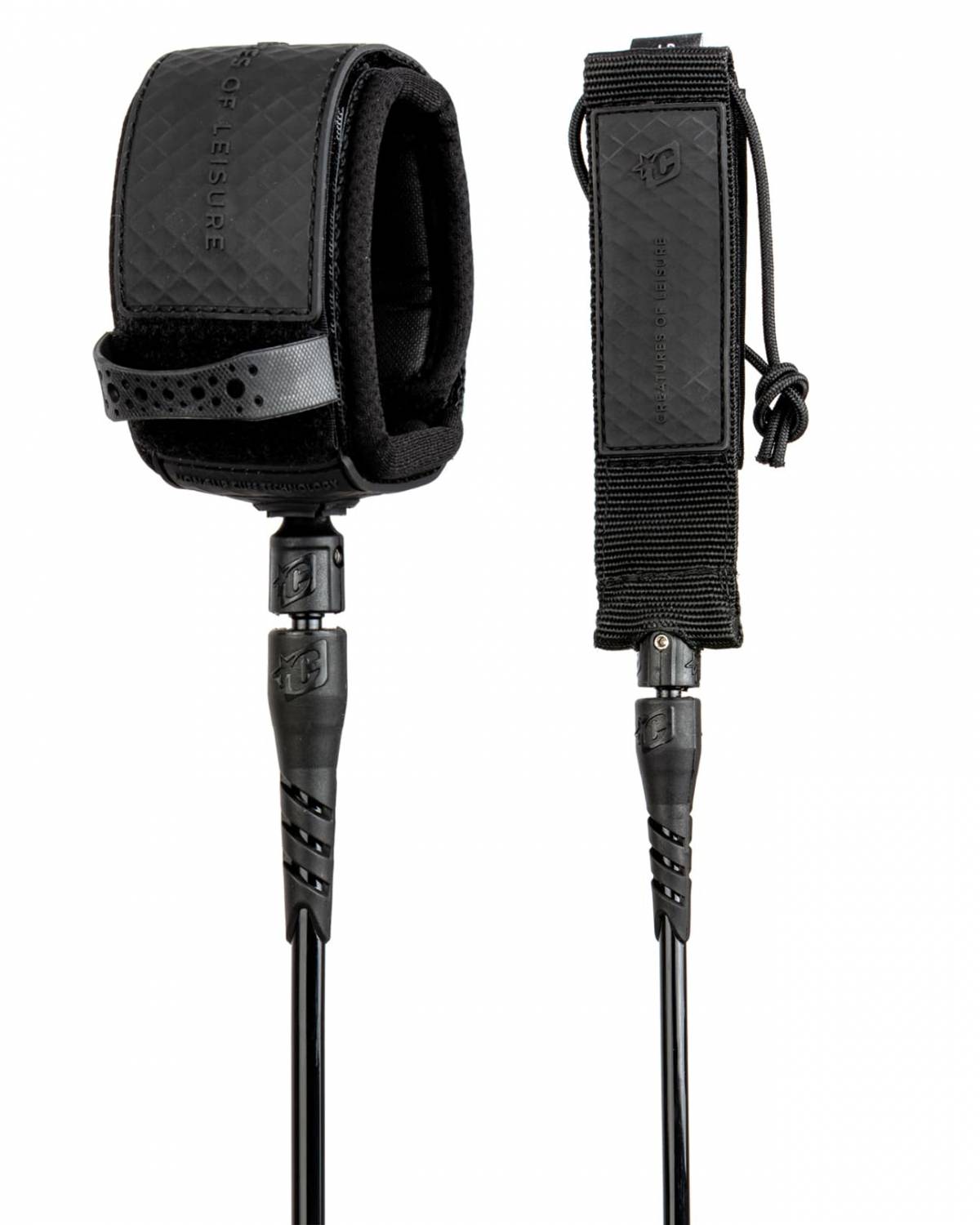 10FT RELIANCE LONGBOARD ANKLE LEASH - BLACK all