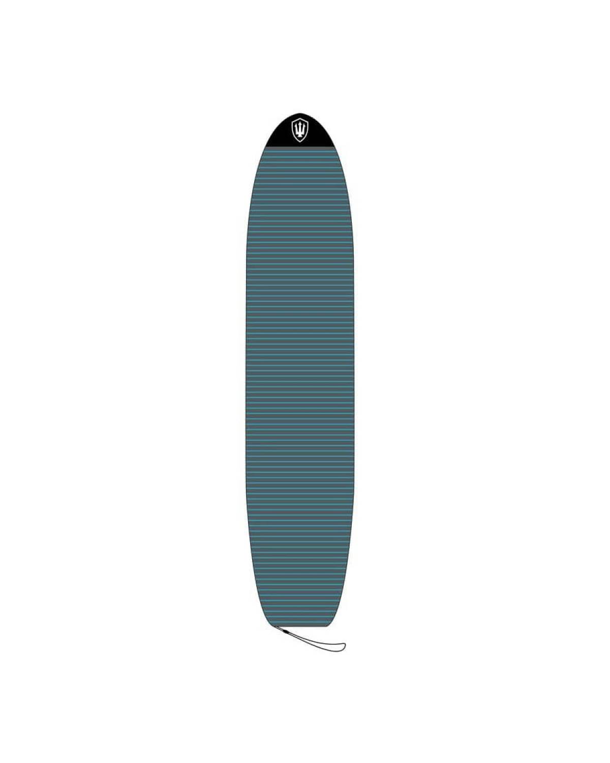 Shortboard Stretch Cover-Charcoal / Green-6'