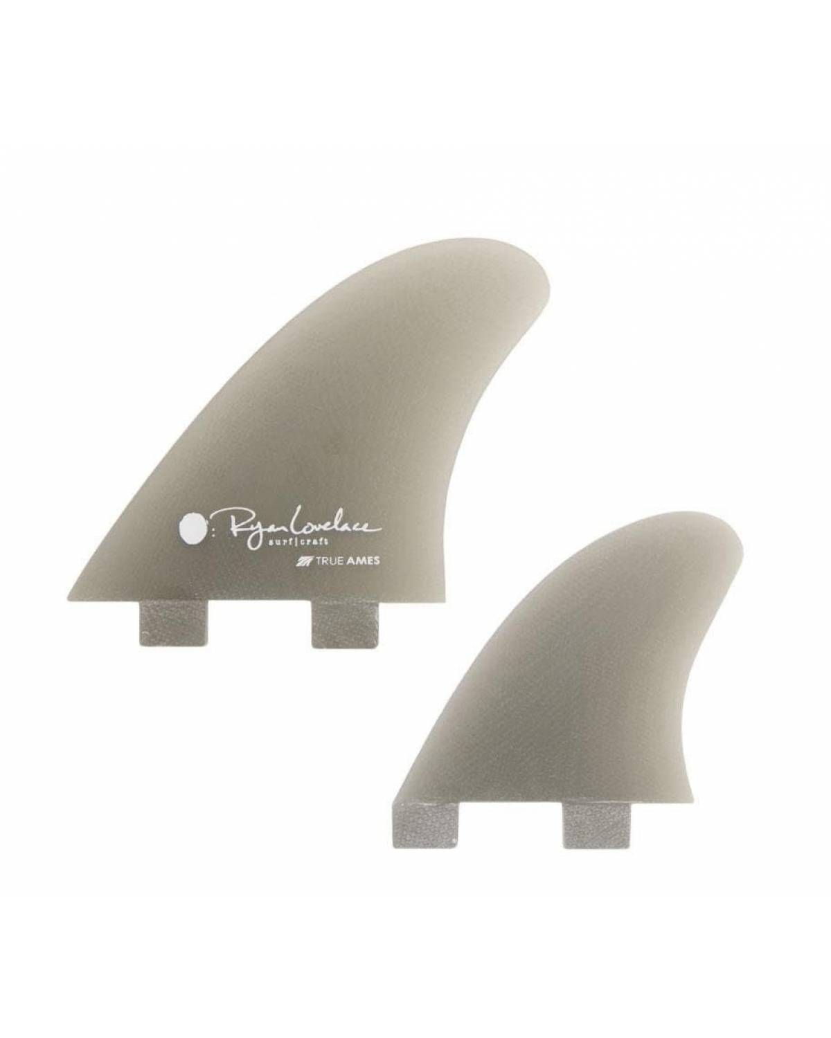 True Ames Lovelace Piggyback Quad Surfboard Fins - Smoke (FCS)