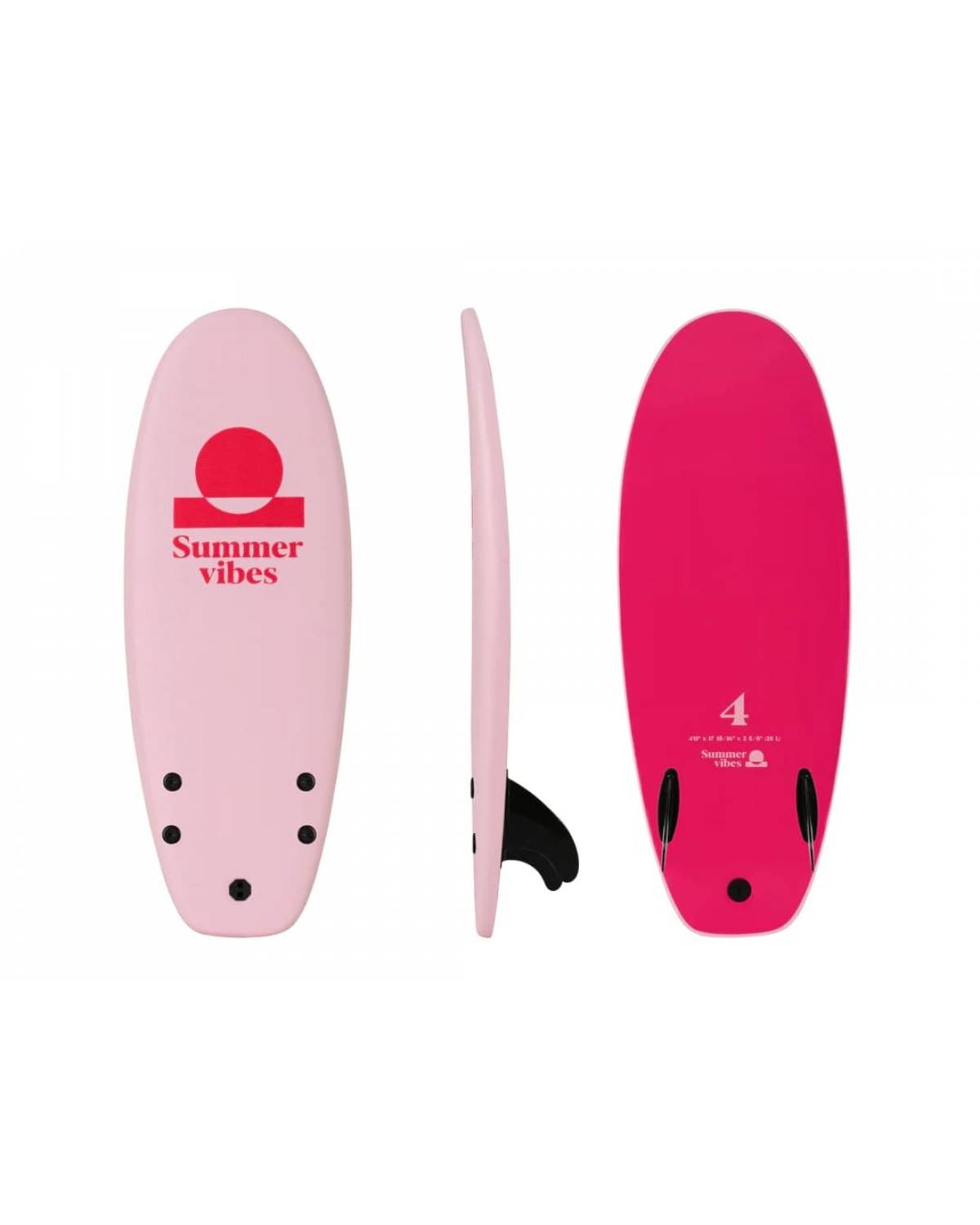 Summer vibes Grom 4' Softboard - Pink 