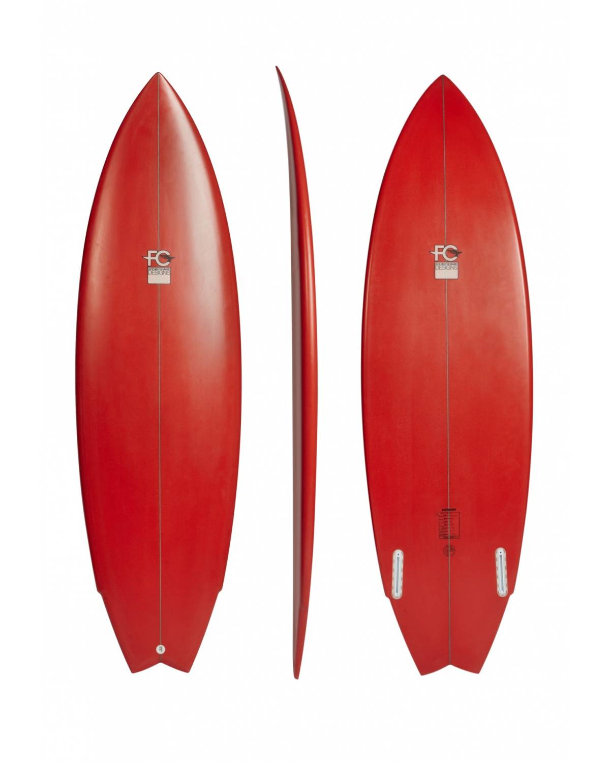 Mako Twin - Red (FCD Surfboards) - 6' 2" x 20.42 x 2.65 x 36.7L