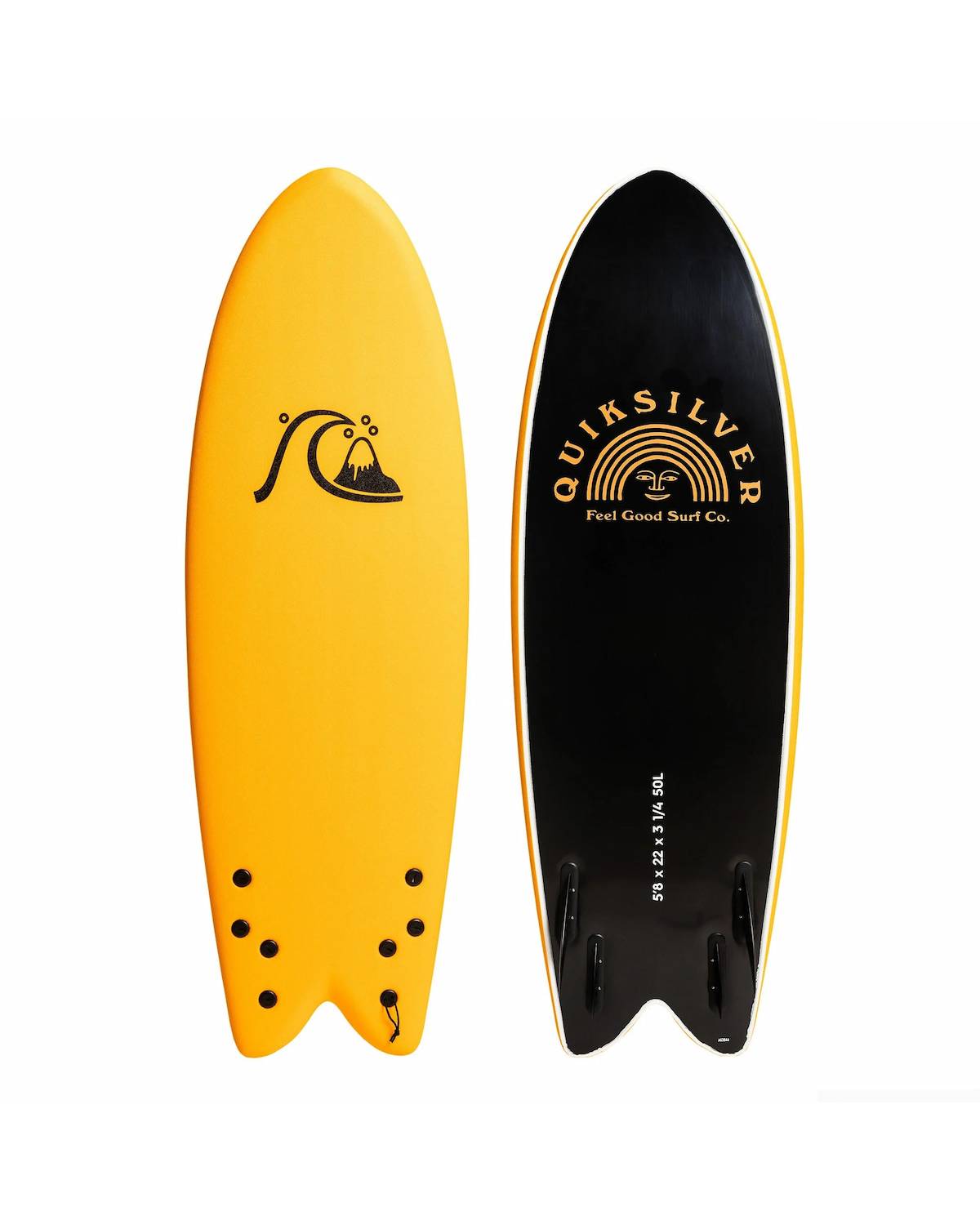 Marlin 5'8 Quad Bonzer Softboard - Pumpkin