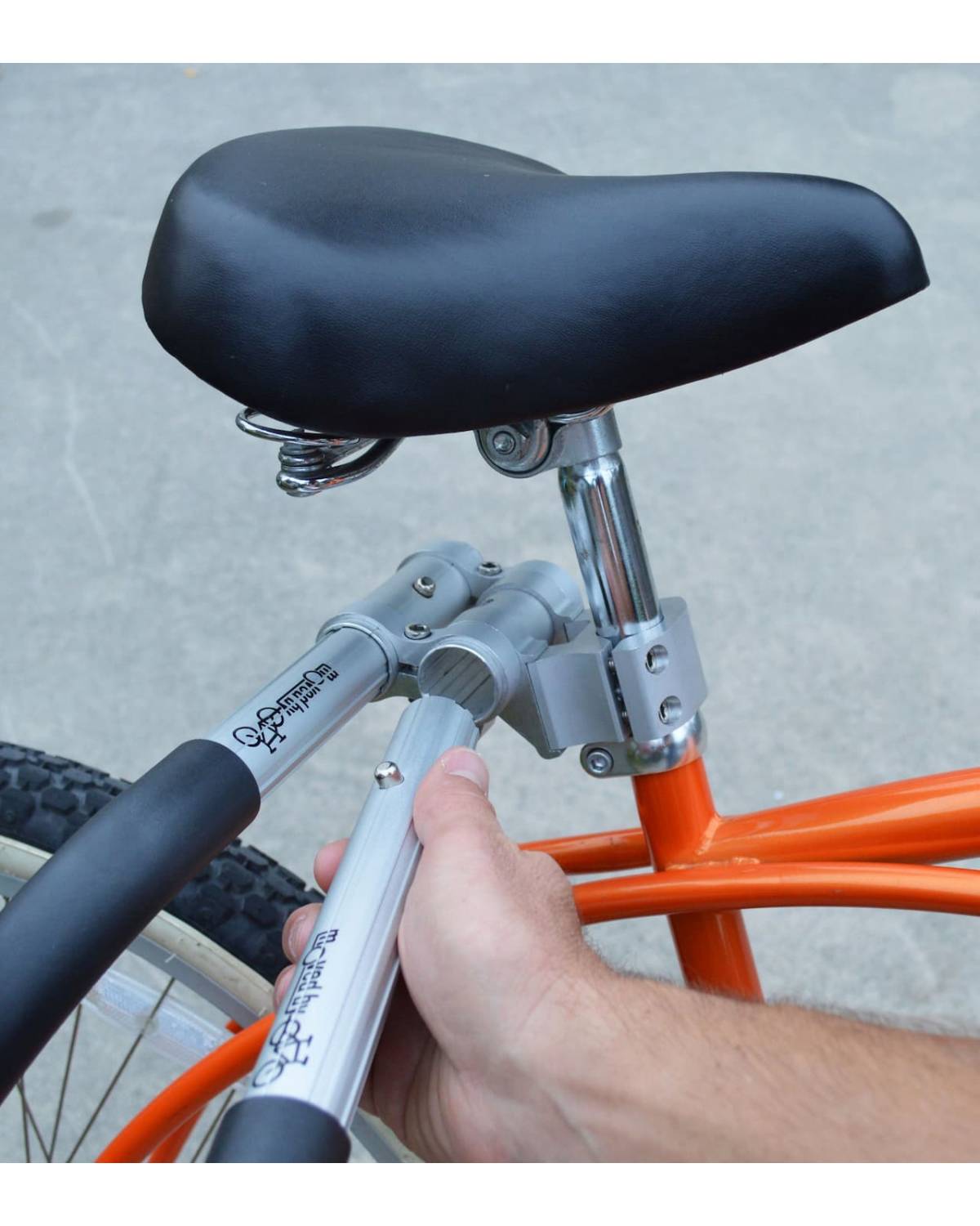 Moved by Bikes mbb shortboard surfboard bike rack seatpost quick release