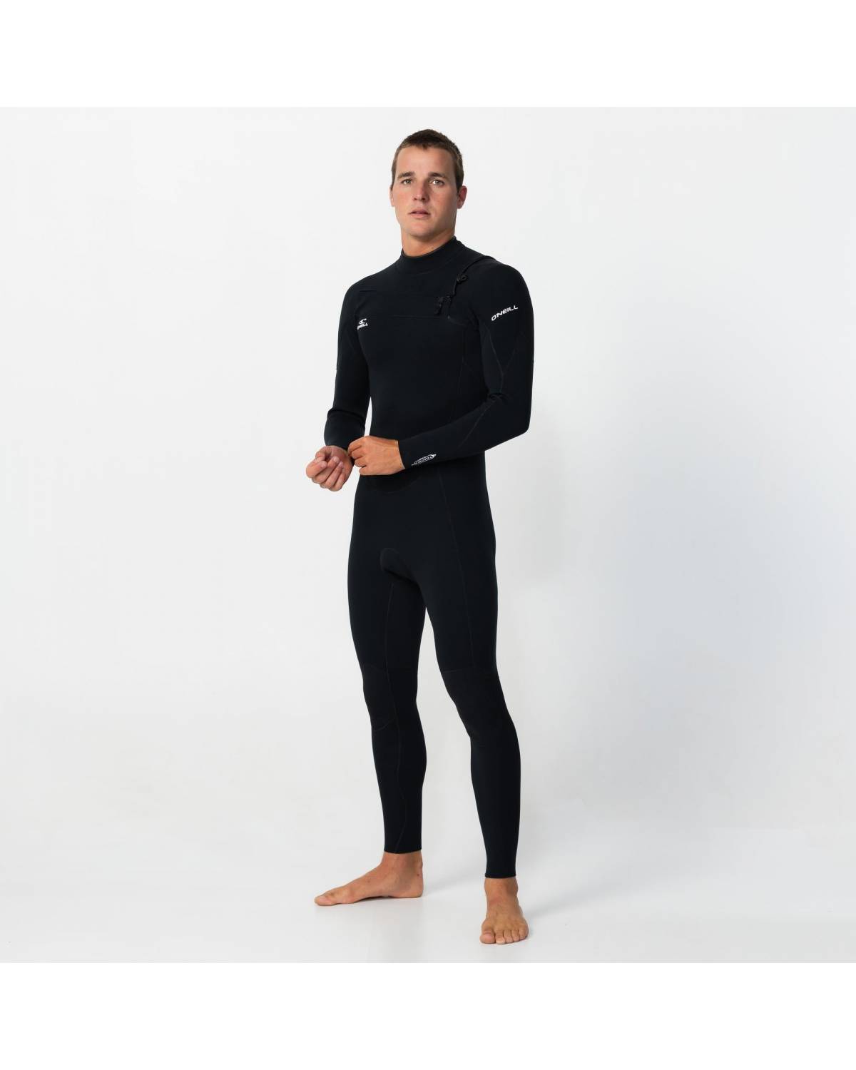 Men's Reactor 3/2mm GBS Steamer Chest Zip - Black