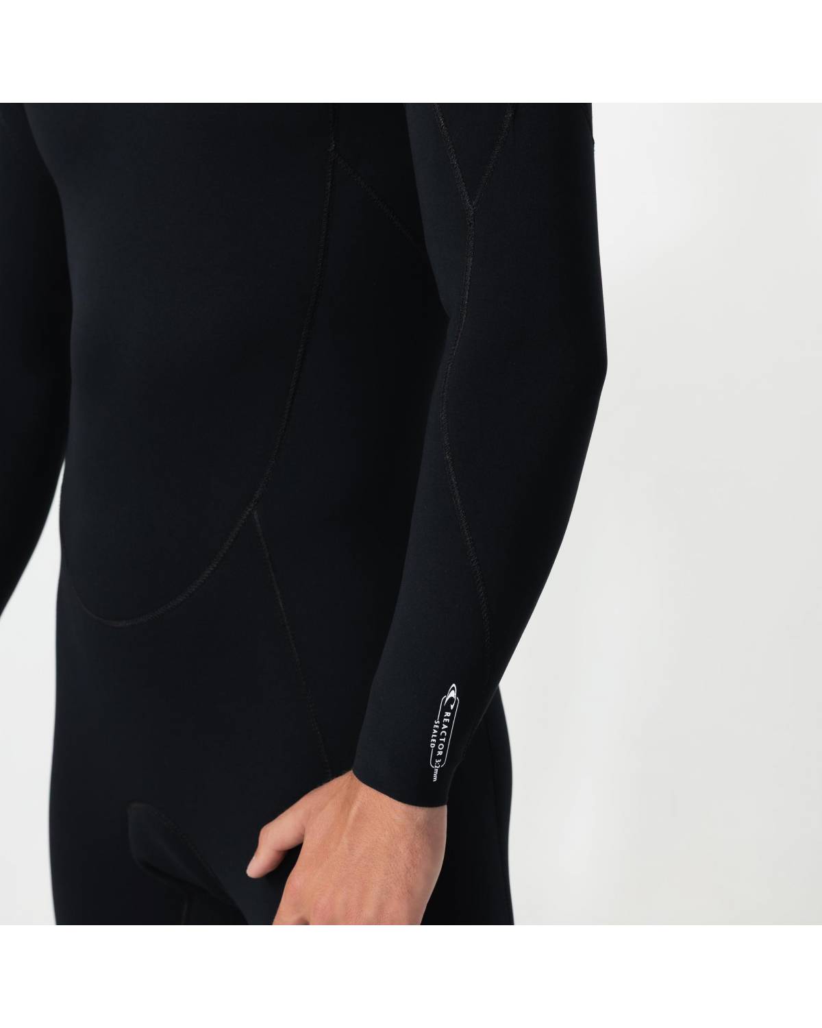 Men's Reactor 3/2mm GBS Steamer Chest Zip - Black