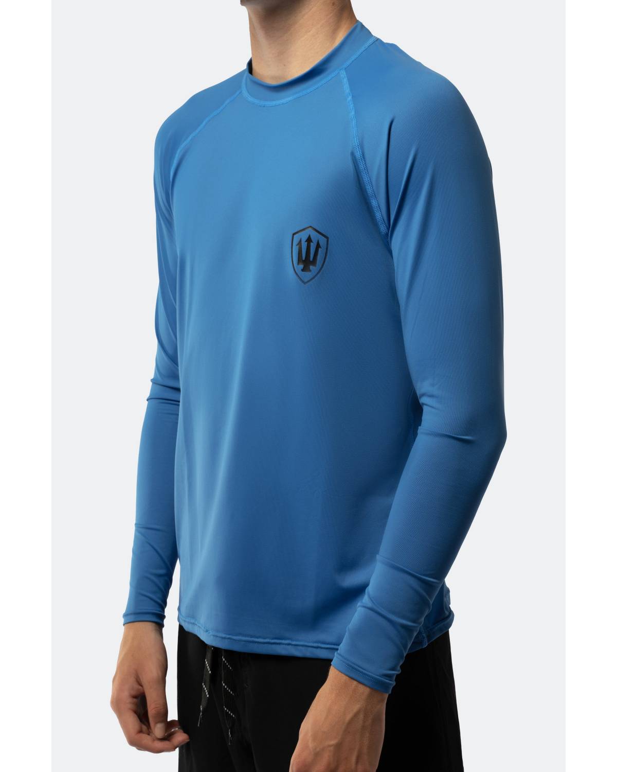 Mens L/S Relaxed Fit Rash Shirt - Blue