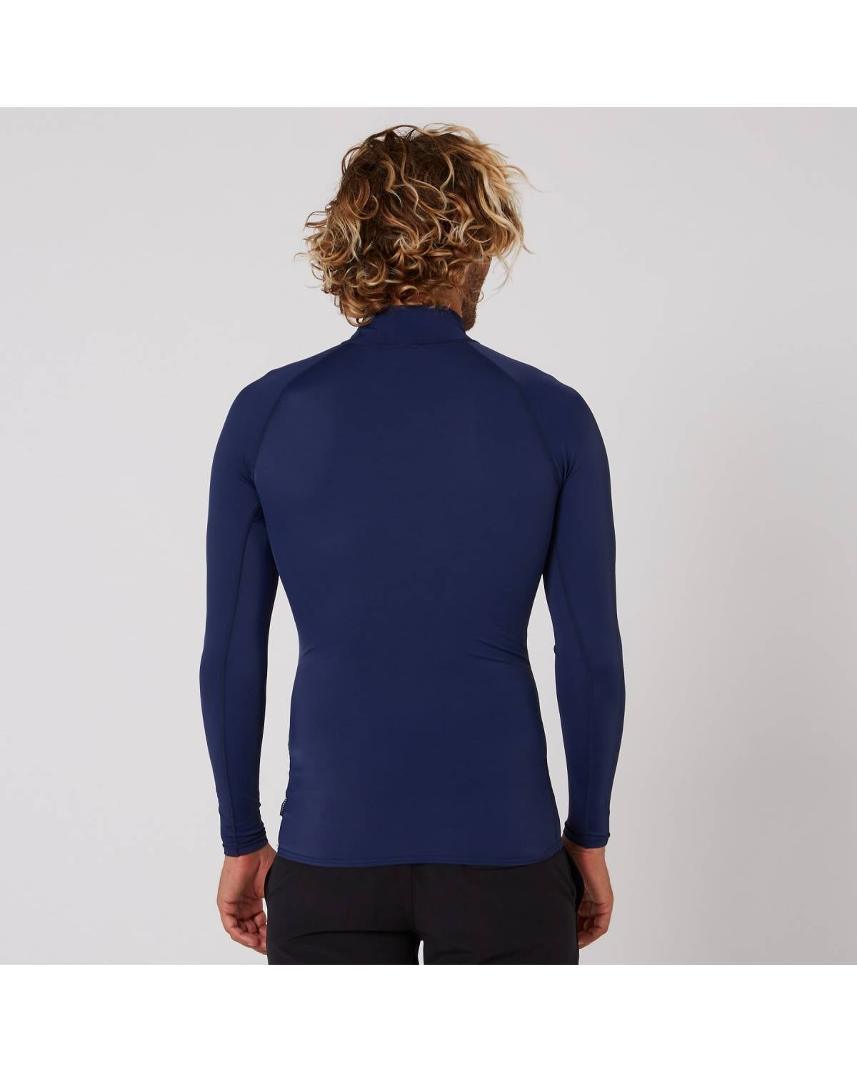 Mens Script Rash Long Sleeve Rash Shirt - Midnight