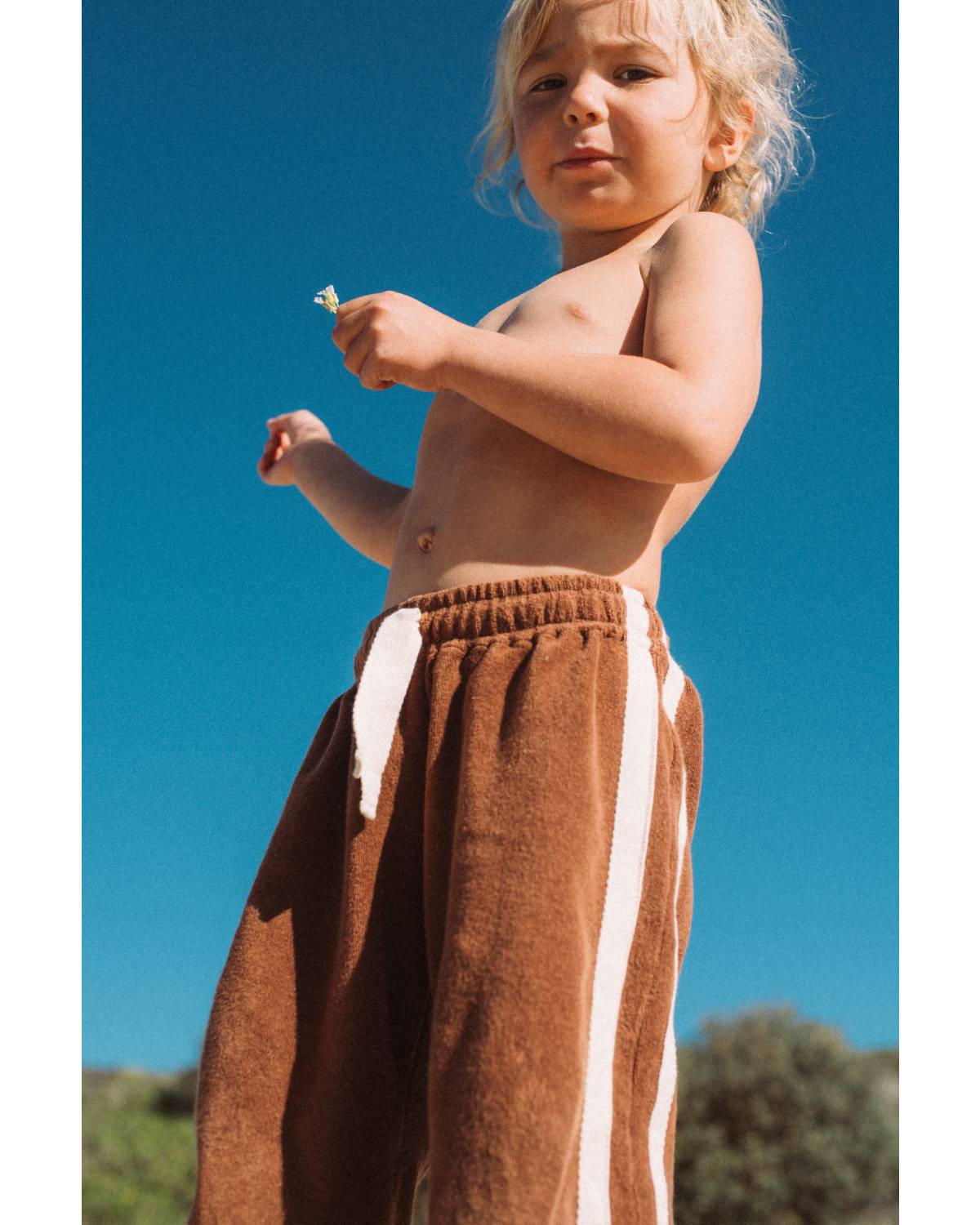 Mini Terry Pant in Brown - Atmosea